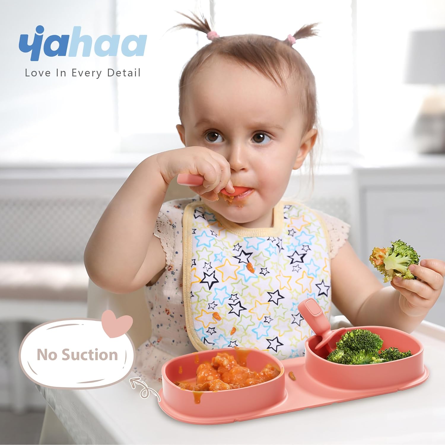 Yahaa Foldable Baby Feeding Set with Forks and Spoons