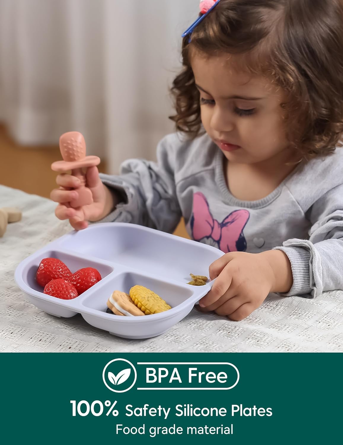 Babelio Suction Plates for Baby Toddler 3 Pack