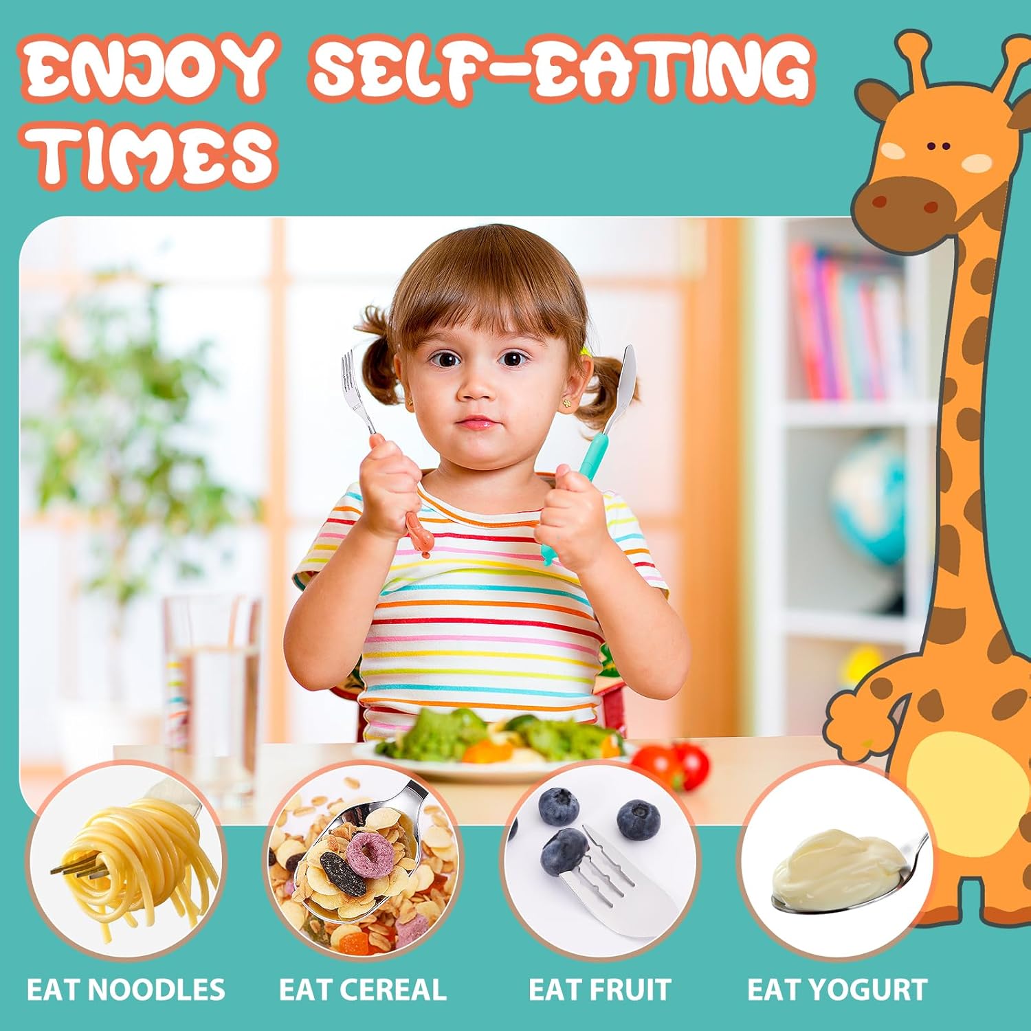 Lohodo Toddler Utensils Set with Travel Case