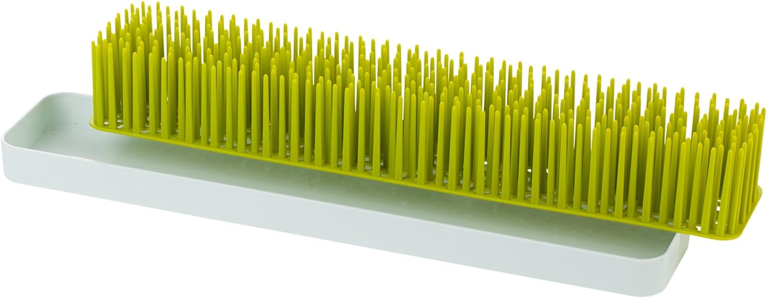 Boon Patch Countertop Baby Bottle Drying Rack - Green and White 1