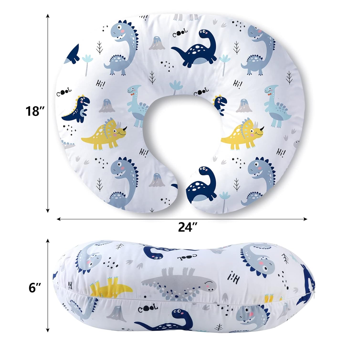 Plushii Nursing Pillow Dinosaurs World