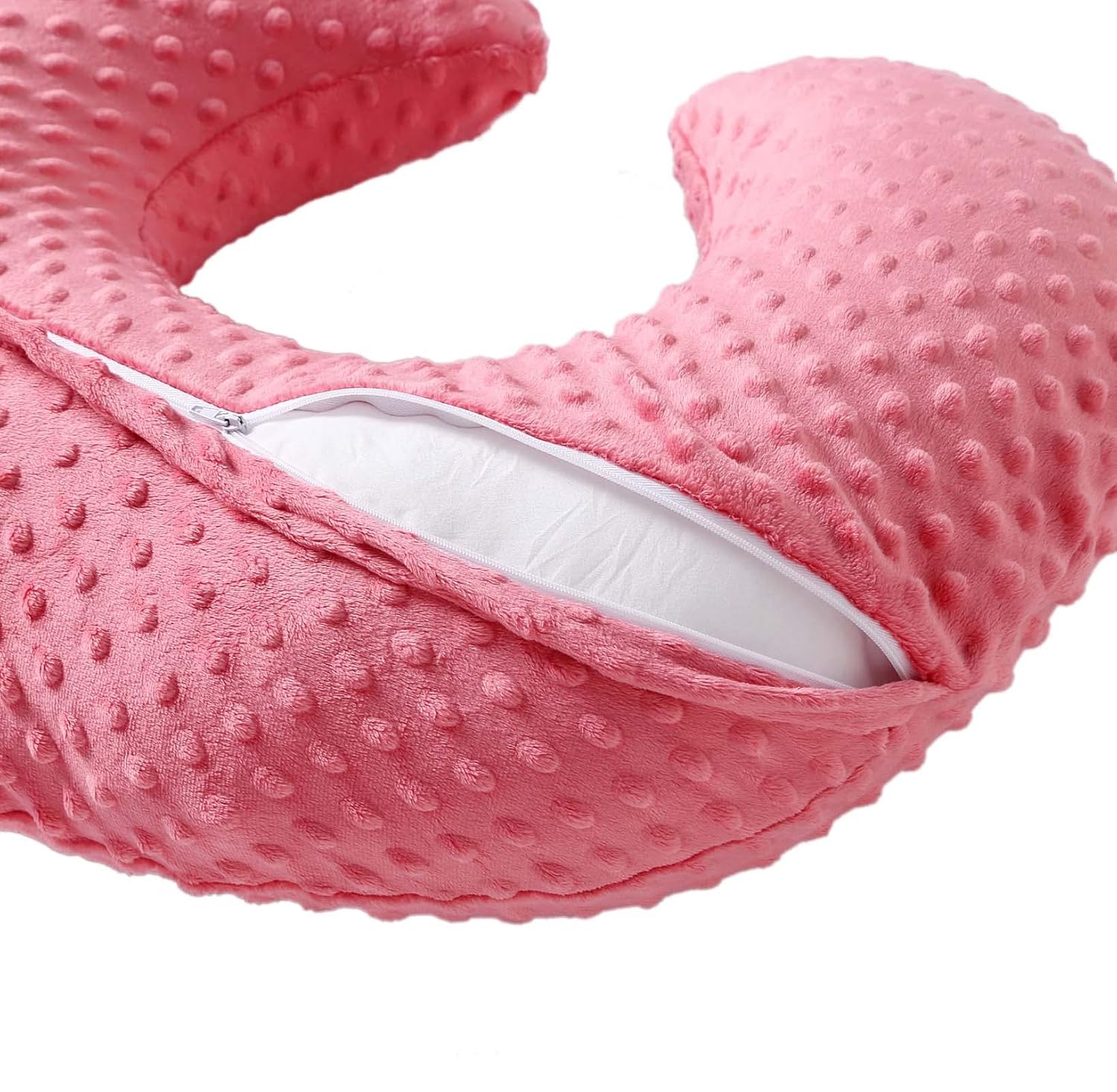 QUENESS Nursing Pillow with Soft Cover for Breastfeeding and Tummy Time
