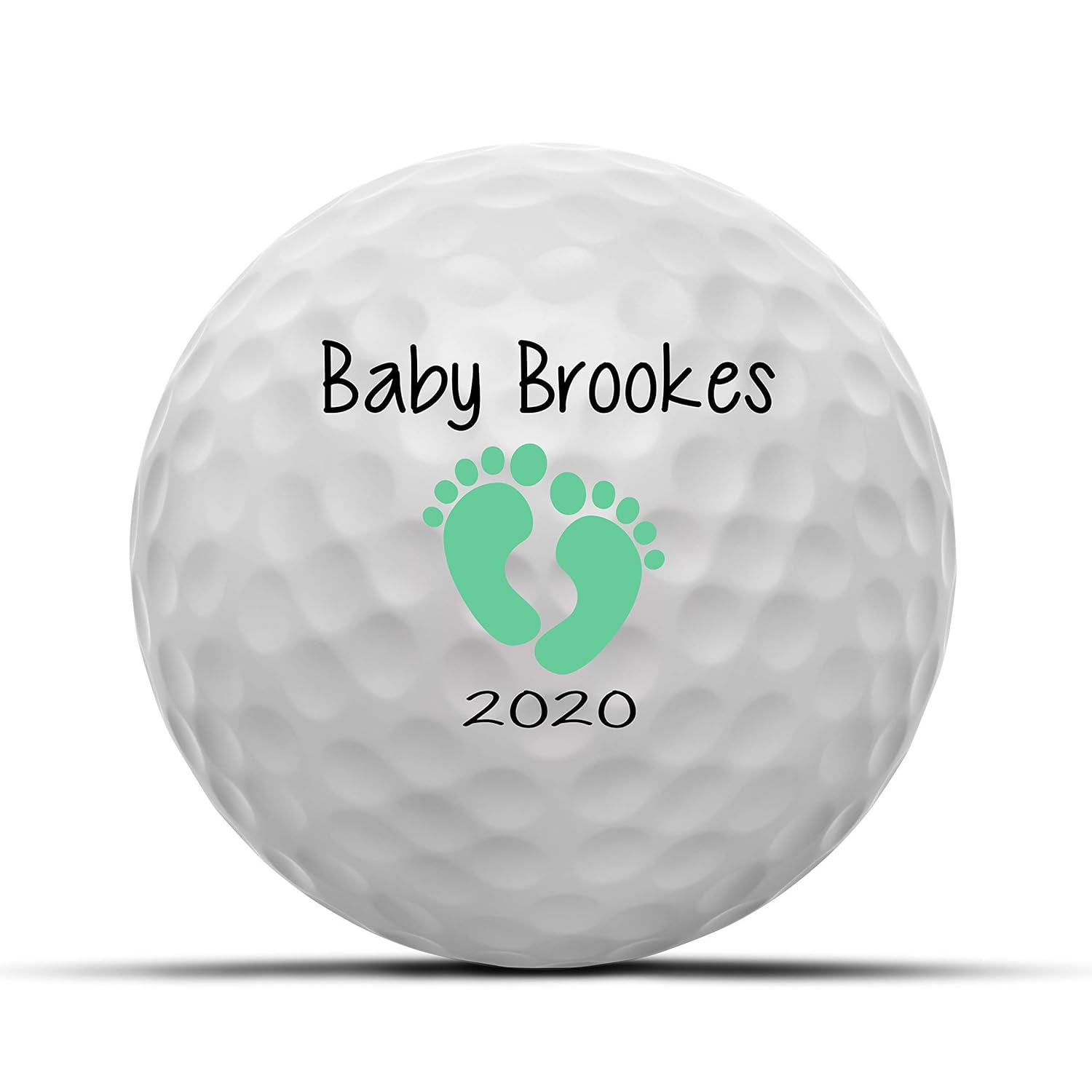 Baby Feet Announcement Personalized Golf Balls Set of 3