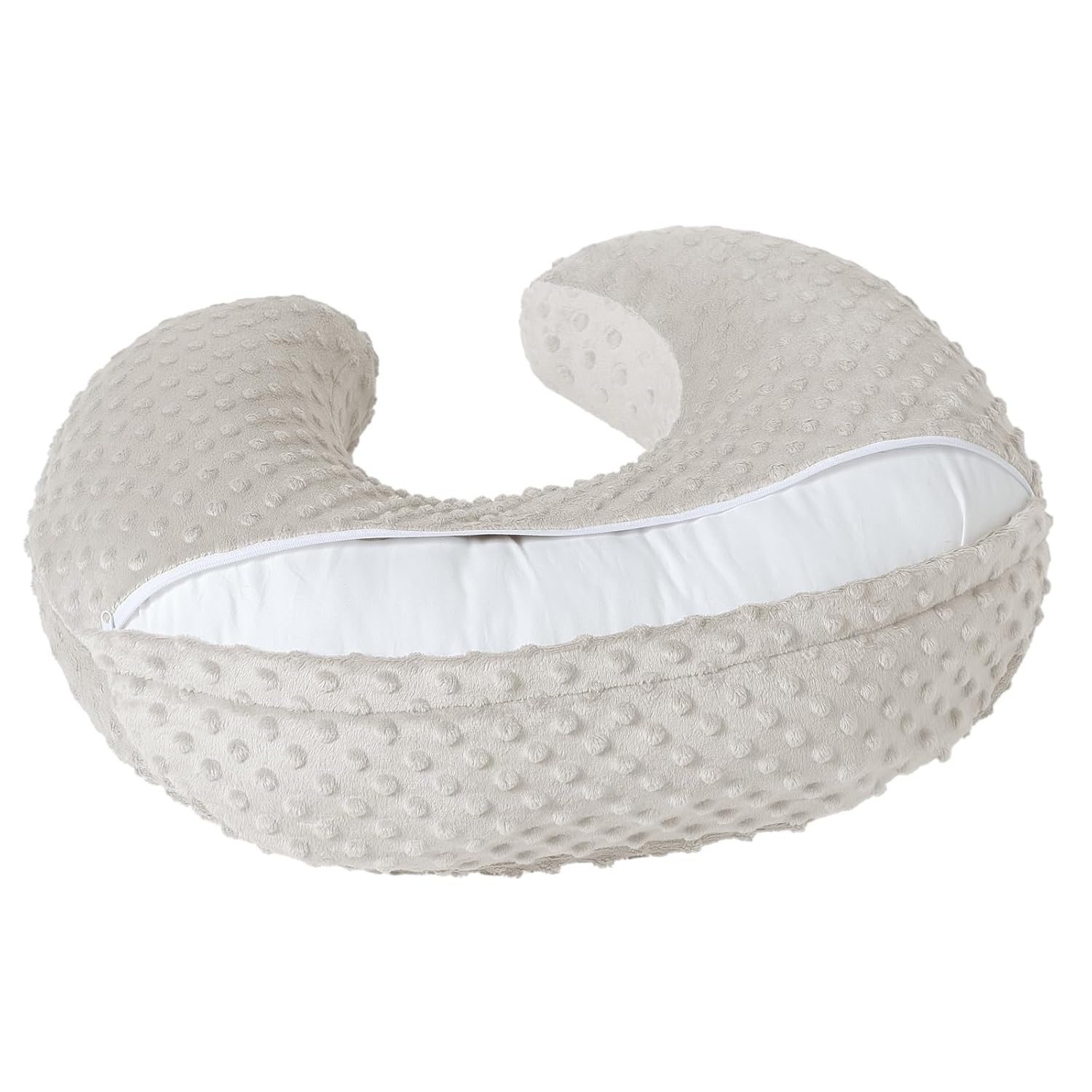 Baby Nursing Pillow with Breathable Slipcover for Breastfeeding and Tummy Time
