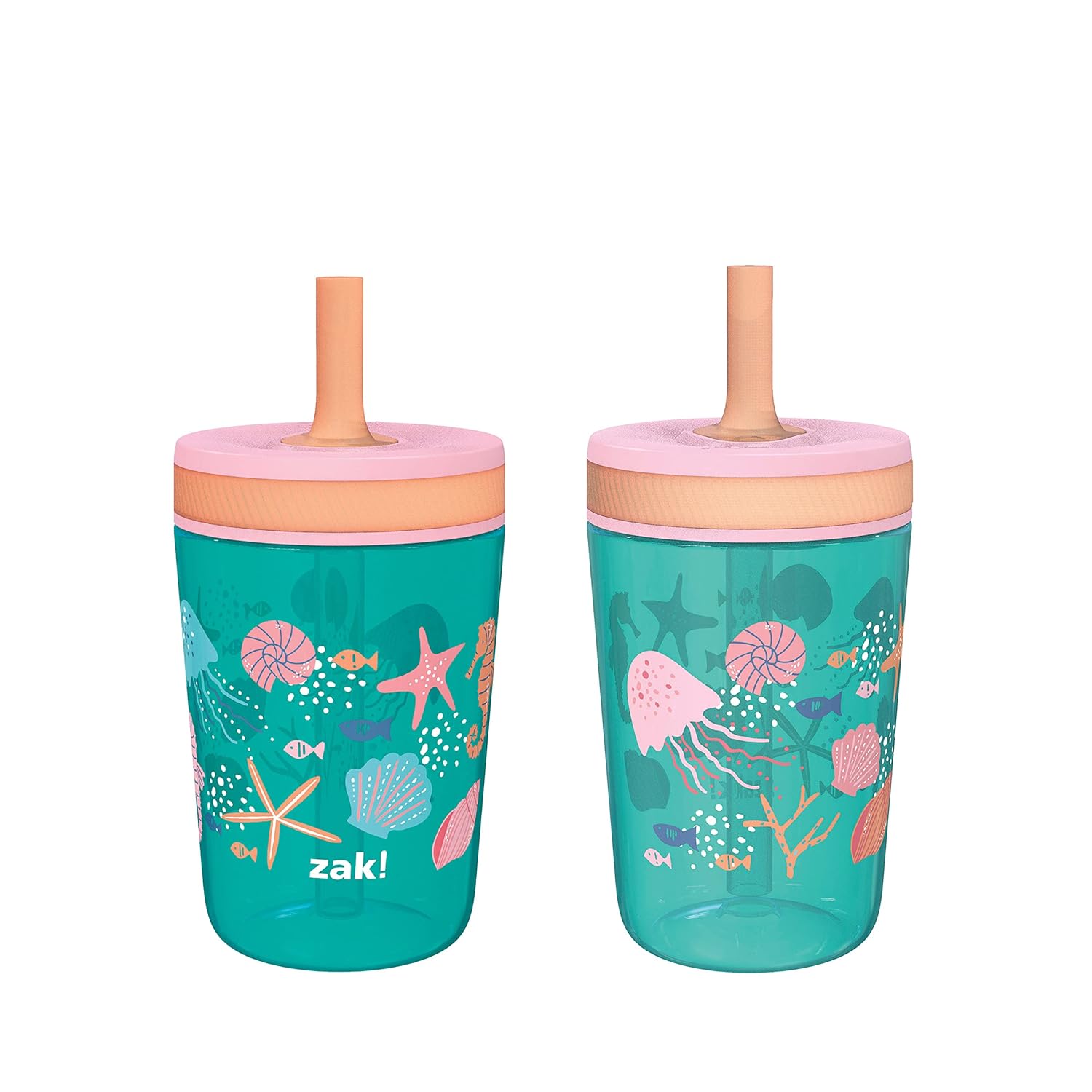 Zak Designs Kelso 15 oz Tumbler Set with Shells 1