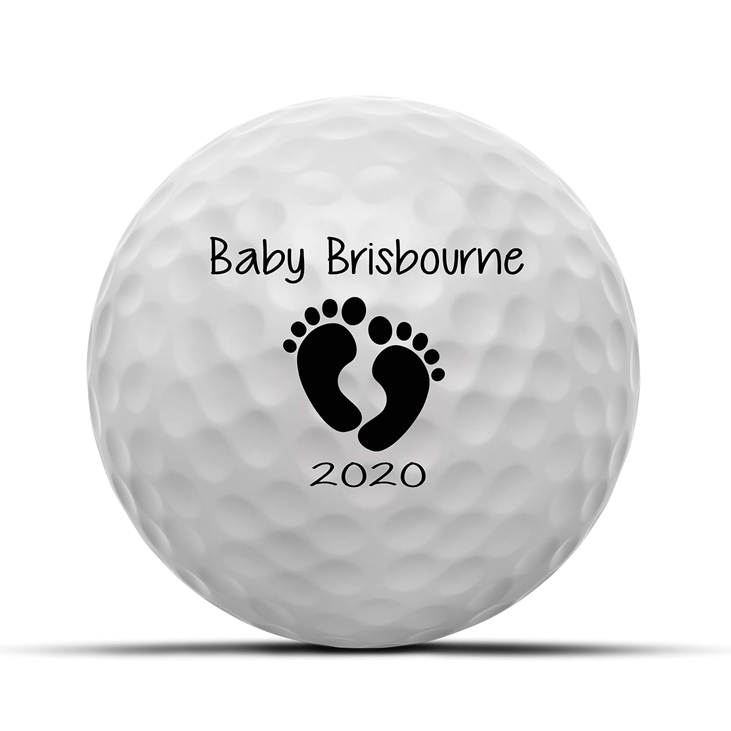 Baby Feet Announcement Personalized Golf Balls Set of 3
