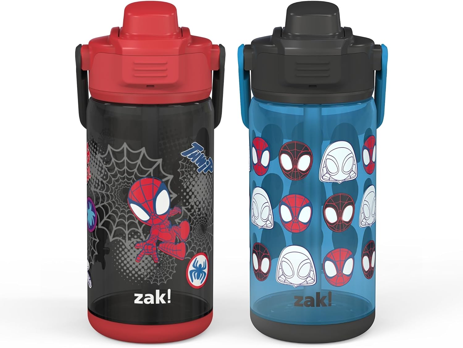Zak Designs Marvel Spidey Water Bottle 2-Pack Set
