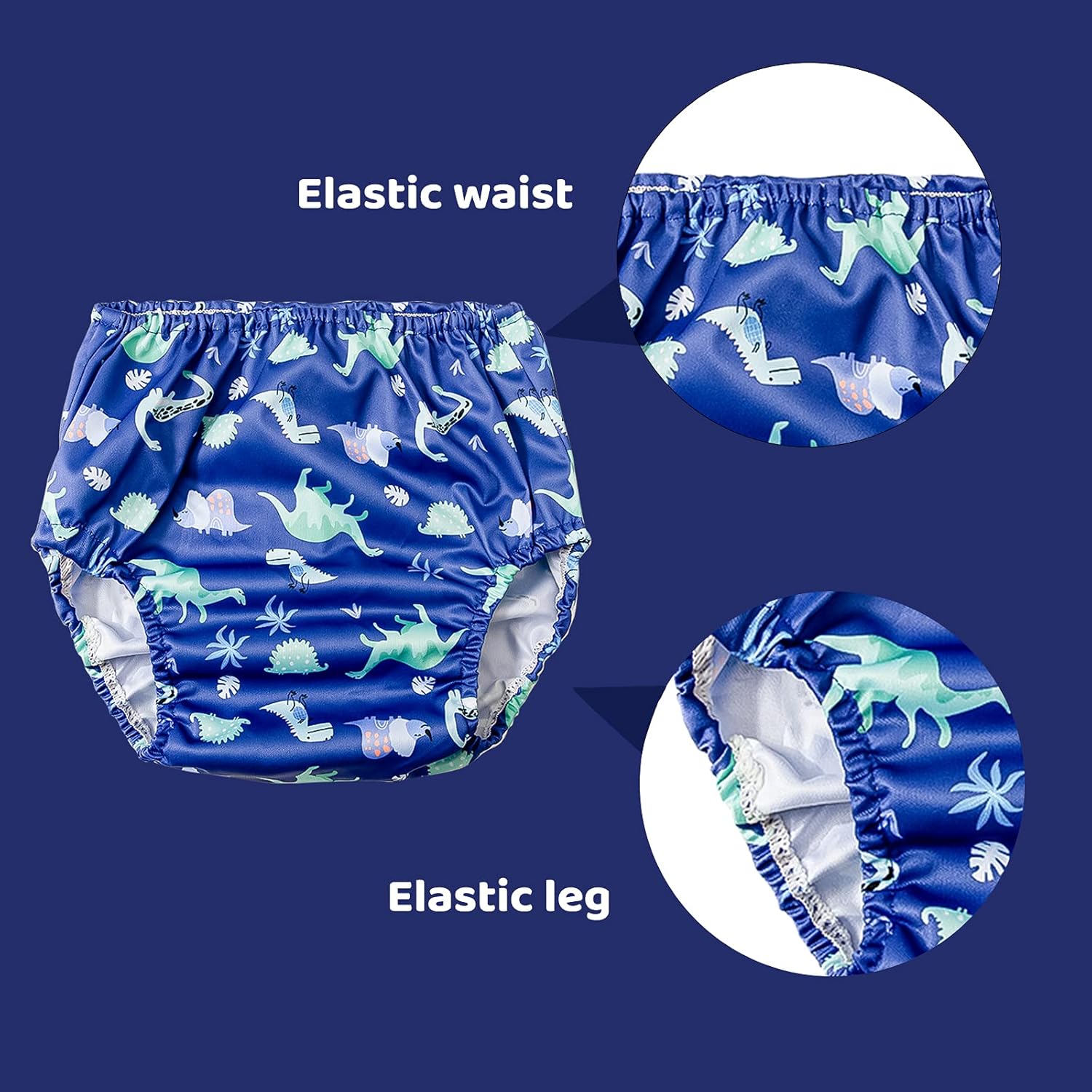 BISENKID Rubber Underpants for Potty Training 2T