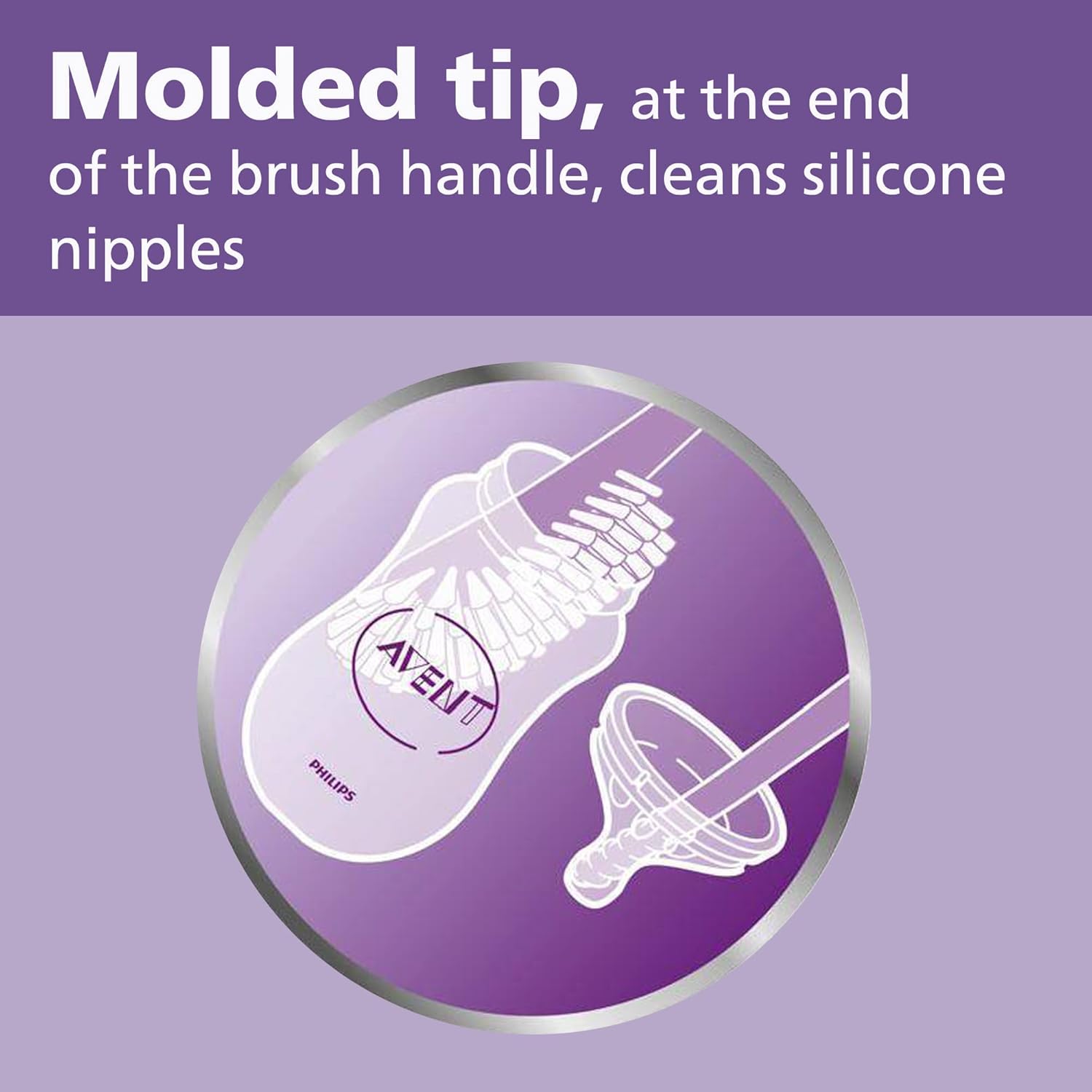 Philips AVENT Bottle Nipple Cleaning Brush Grey 1