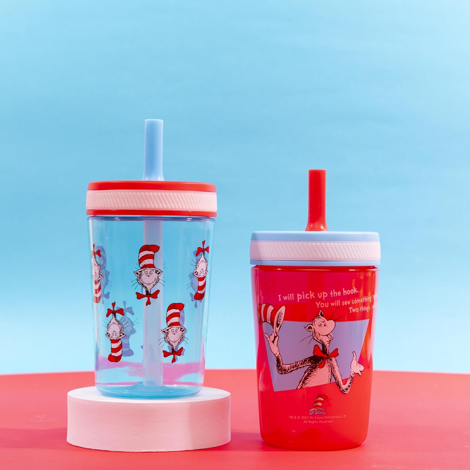 Zak Designs Dr Seuss Kelso Toddler Cups 15oz 2-Pack