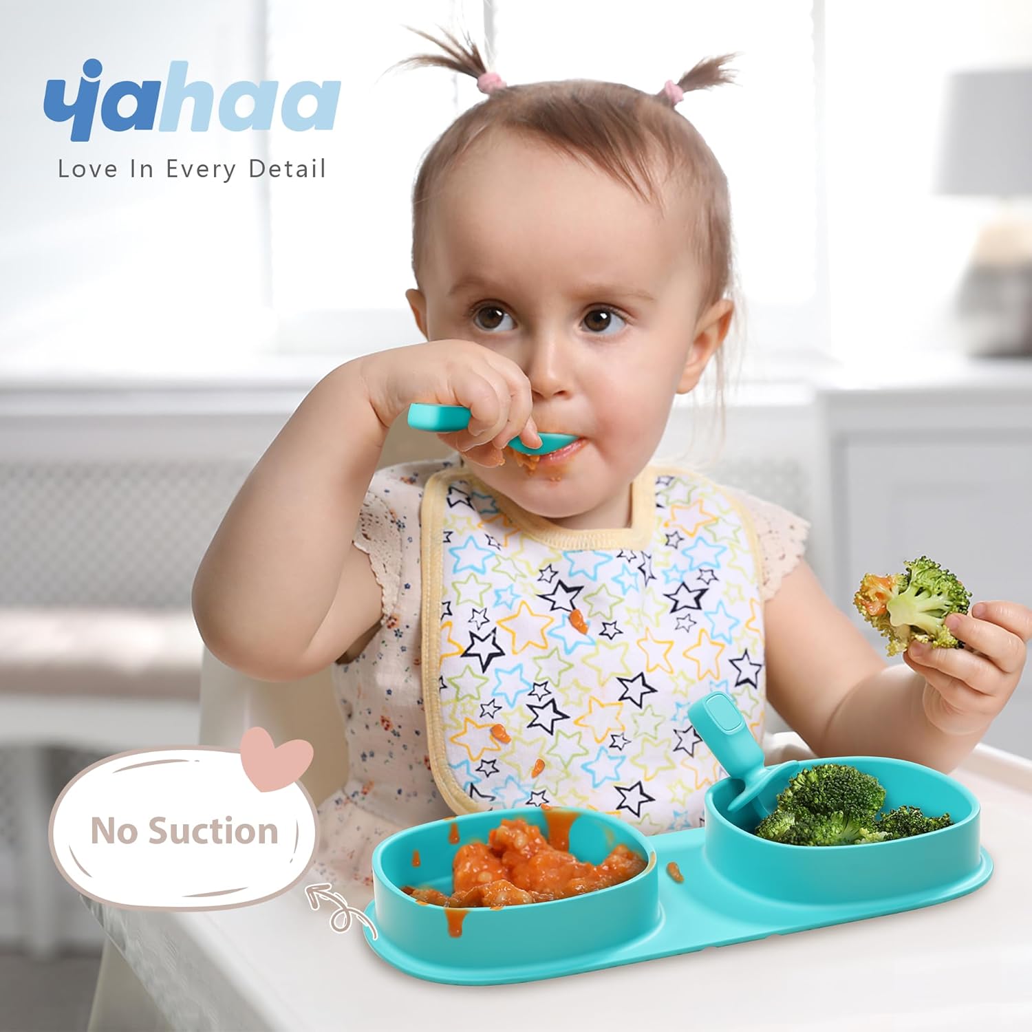 Yahaa Foldable Baby Feeding Set with Forks and Spoons 1
