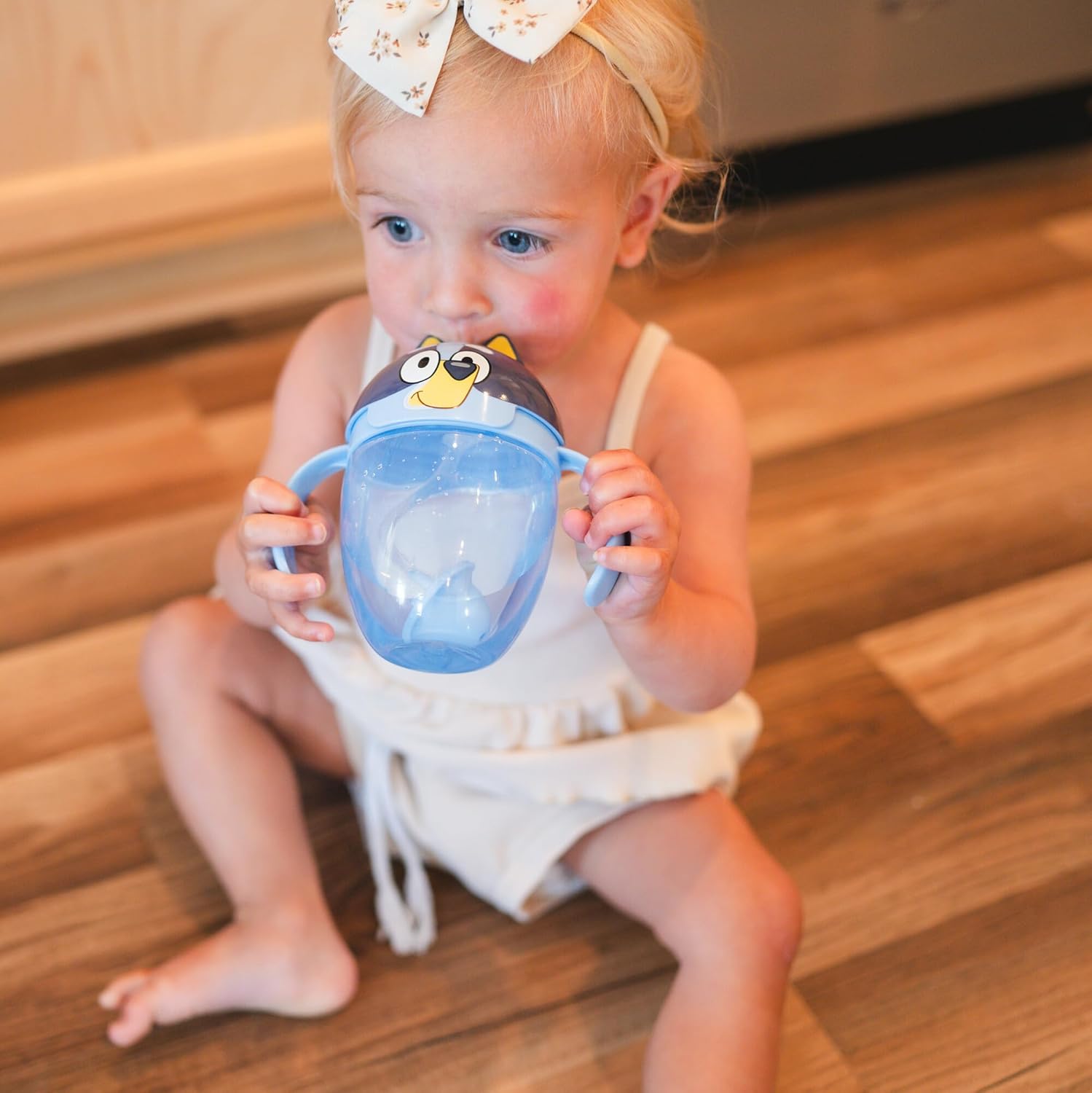 The First Years Bluey Weighted Straw Cup for Toddlers