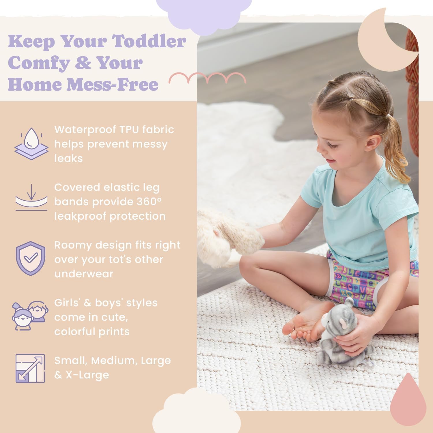 Snugglekid Waterproof Underwear for Potty Training 6-Pack 1