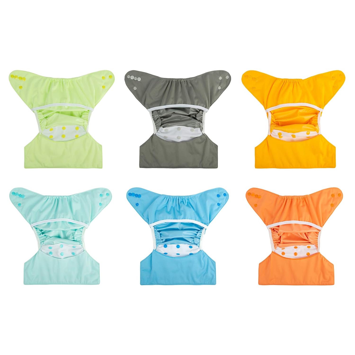 Babygoal Reusable Diaper Covers 6 Pack with Wet Bag 1
