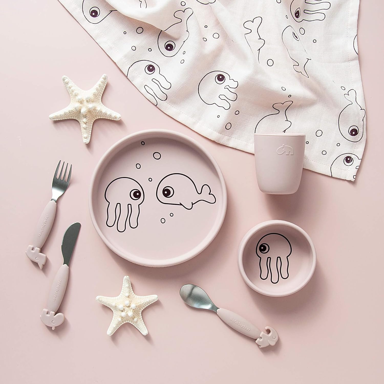 Done by Deer Sea Friends Silicone Dinner Set