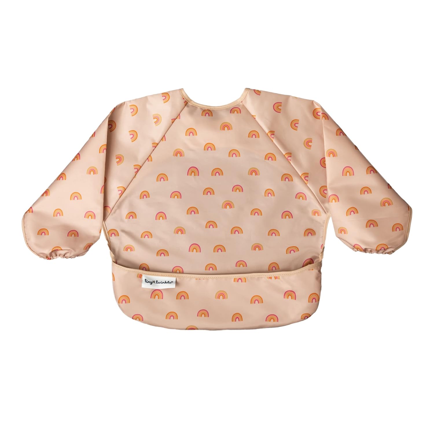 Tiny Twinkle Mess Proof Baby Bib with Sleeves