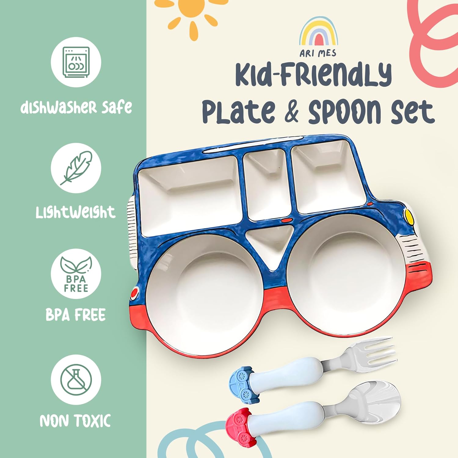 ARI MES - Car Plate Set for Toddlers 1