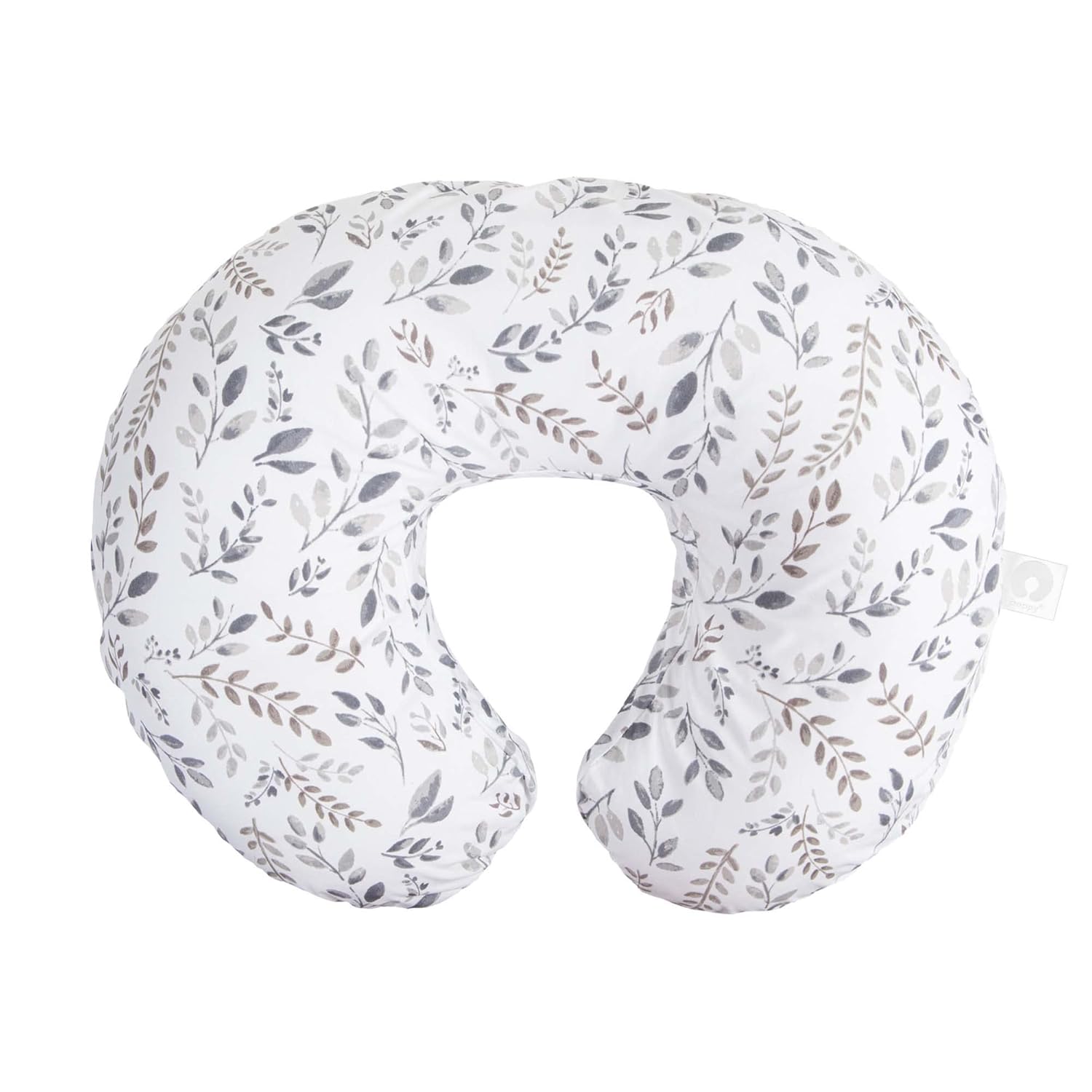 Boppy Original Nursing Pillow Gray Taupe Leaves