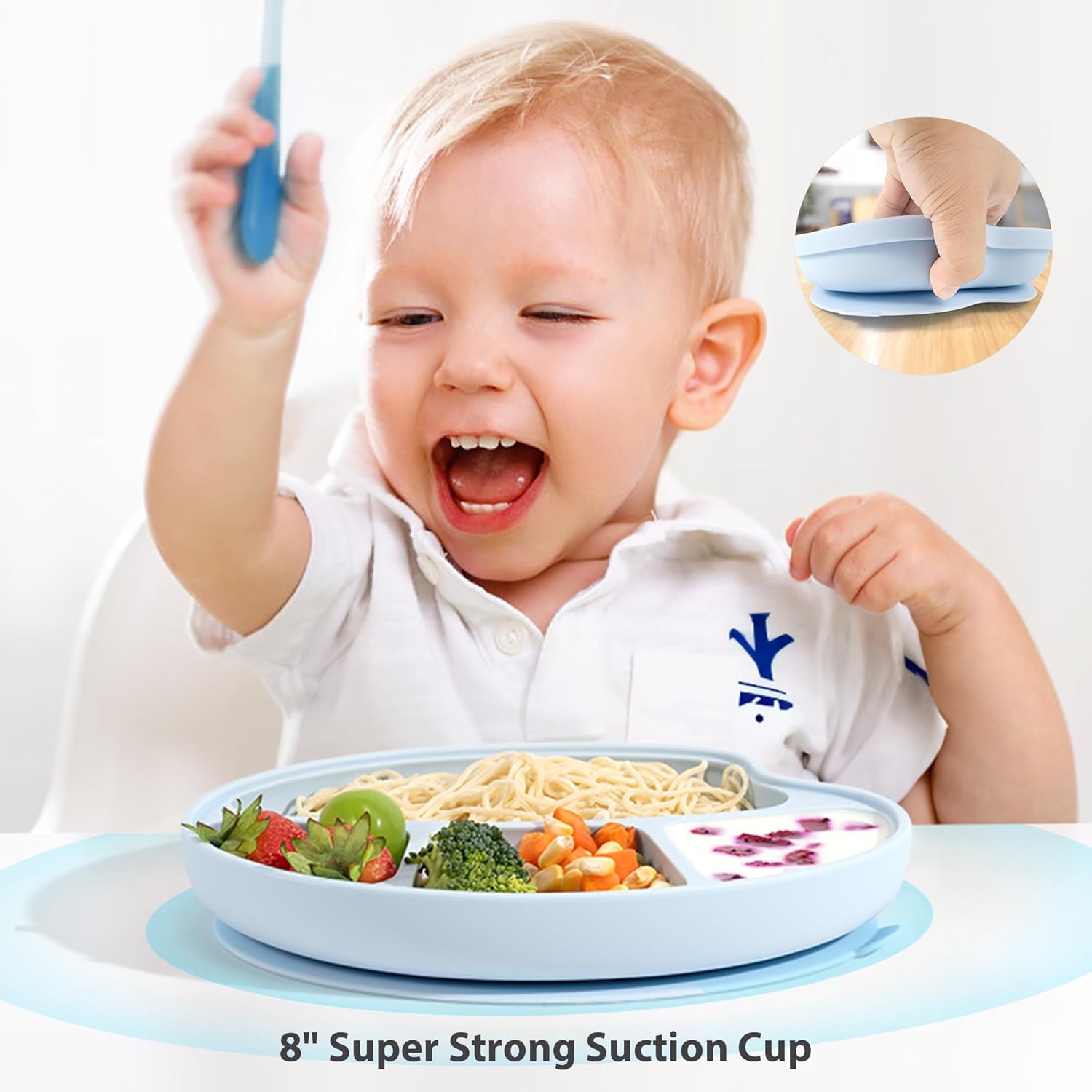 Li Zhao Baby Suction Plates with Lids