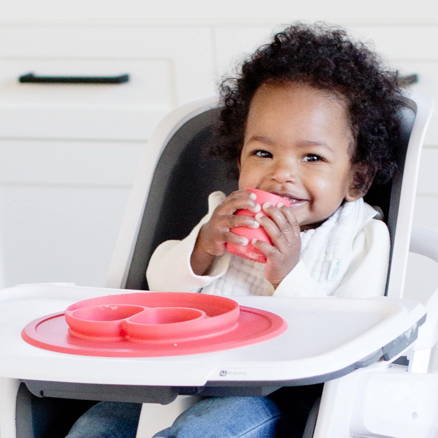 ezpz Mini Mat for 12 Months - 100 Silicone Placemat with Suction