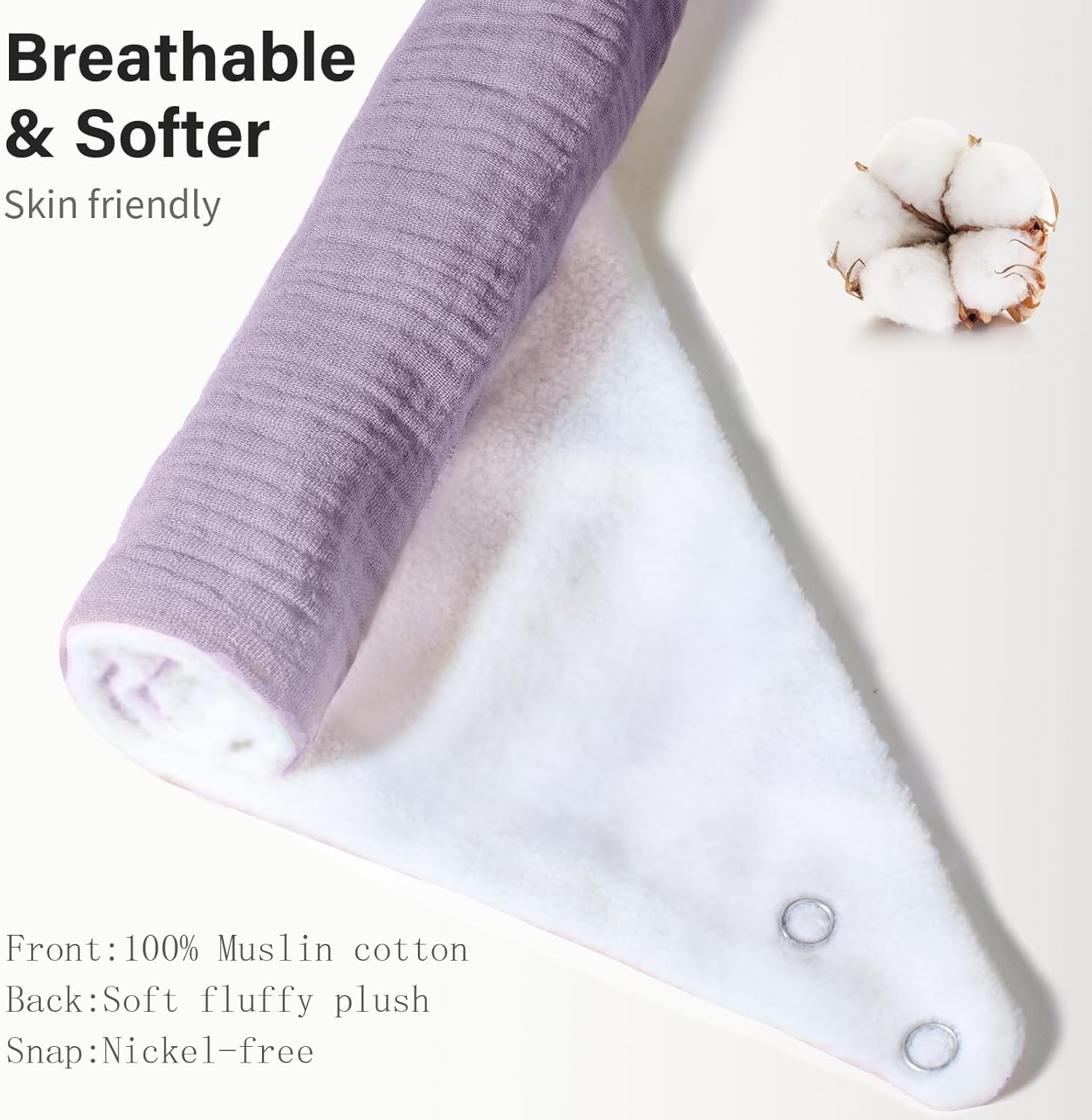 NISXABEBE Muslin Drooling Bibs for Baby Boy Girl