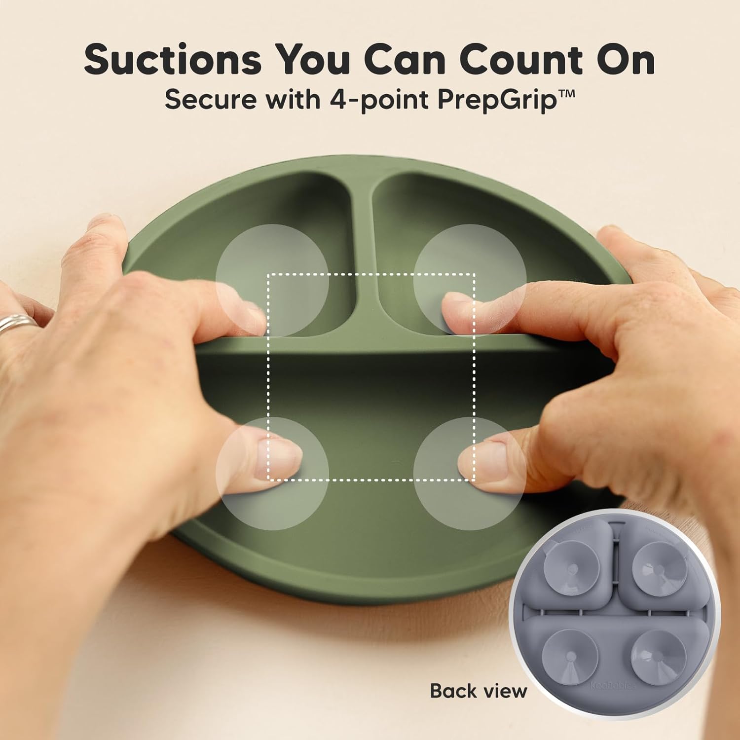 KeaBabies 2-Pack Suction Baby Bowls with Lids 1