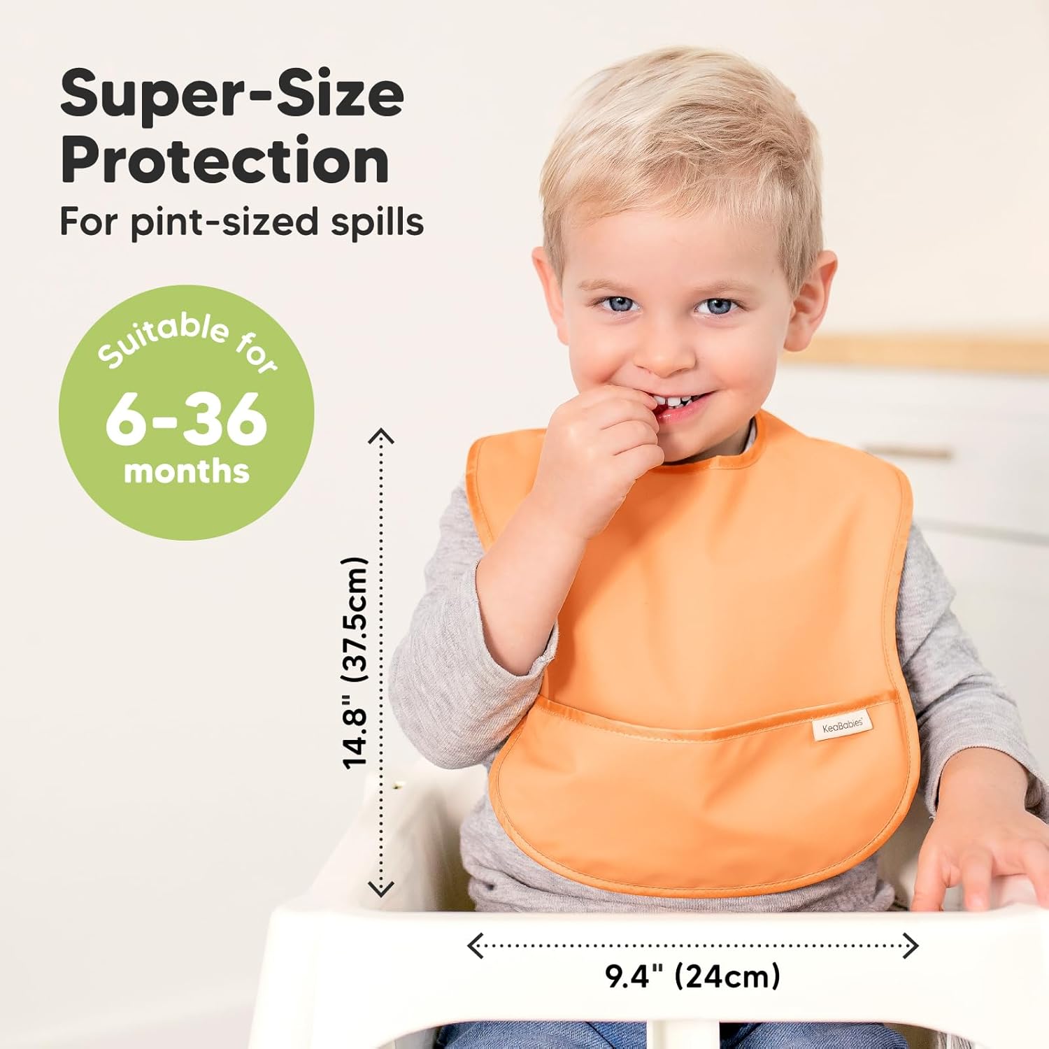 KeaBabies Baby Bowls with Suctions and Bibs Set