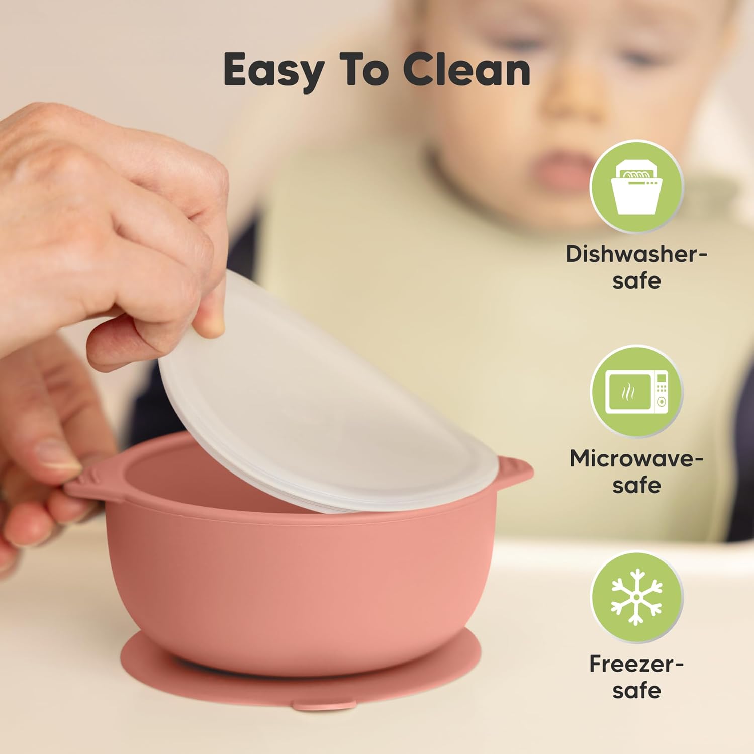 KeaBabies 2-Pack Suction Baby Bowls with Lids and Spoons Forks Set