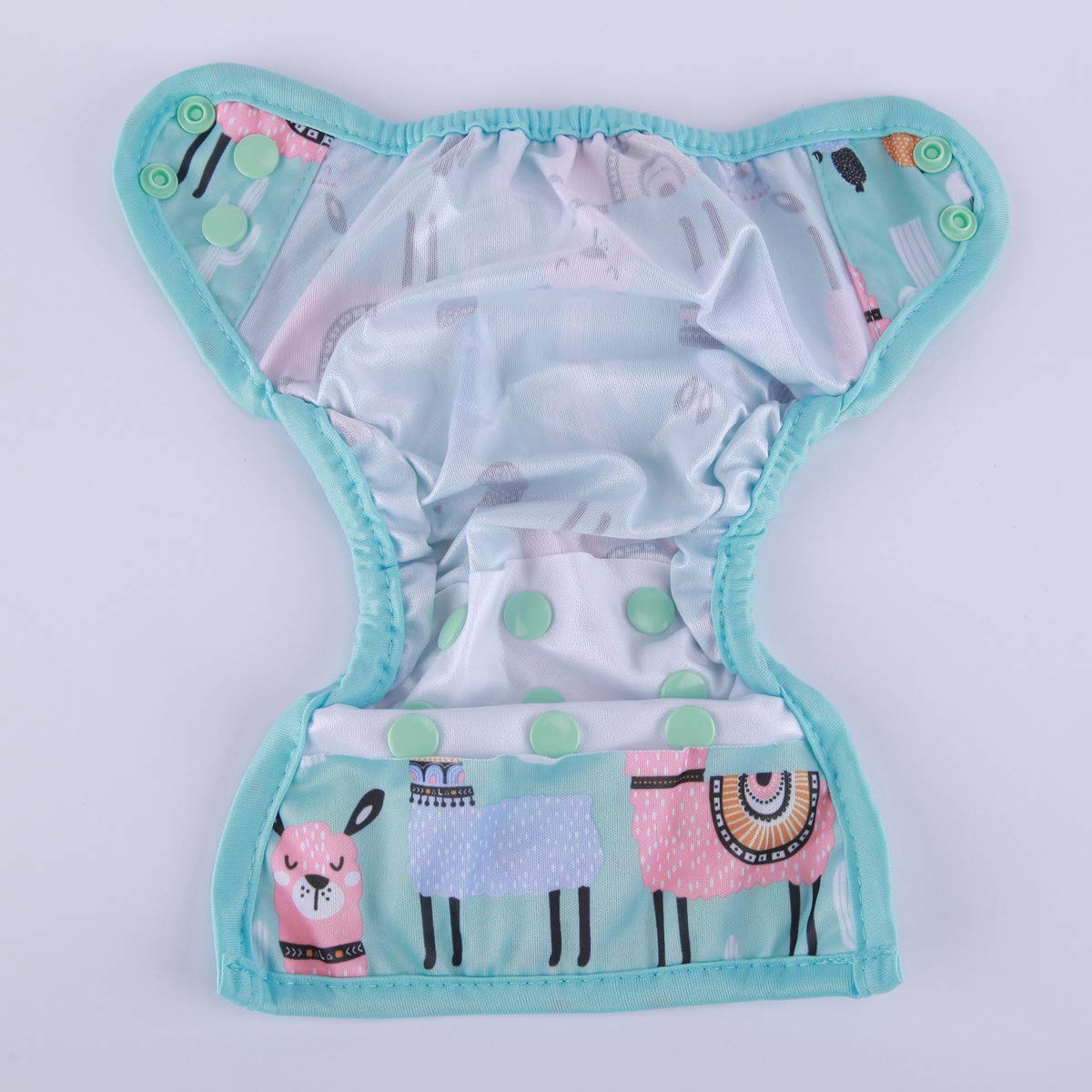 Sigzagor Newborn Baby Diaper Nappy Cover 8lbs-10lbs Blue Alpaca