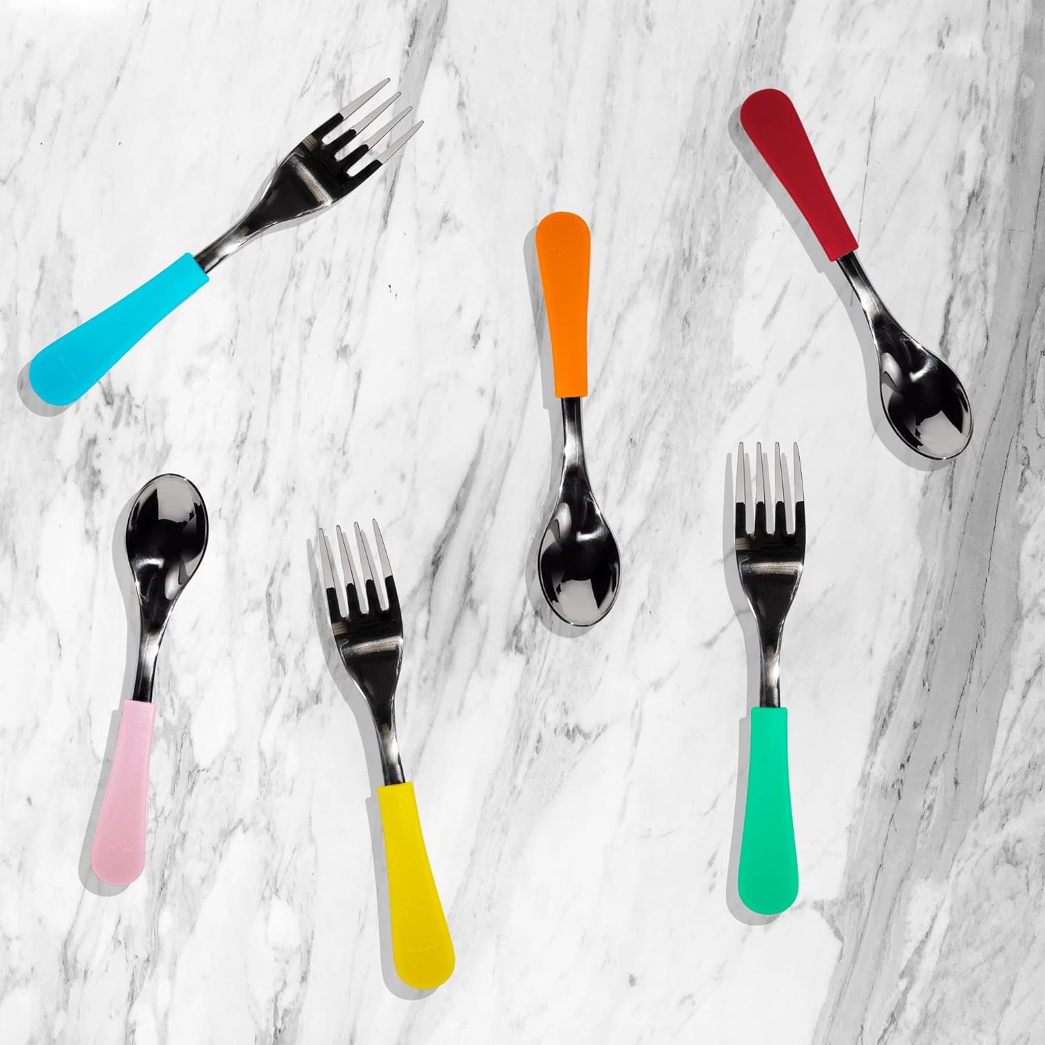 Avanchy Baby Spoons and Forks Set for 4 Months 1