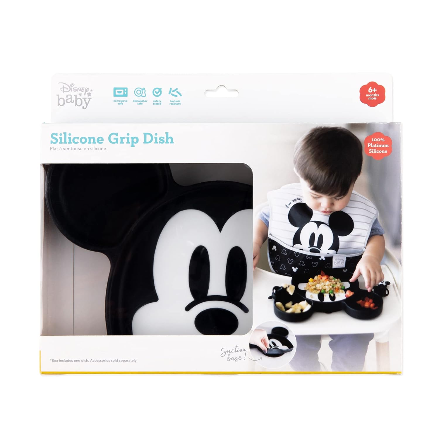 Bumkins Disney Mickey Mouse Silicone Plate 1