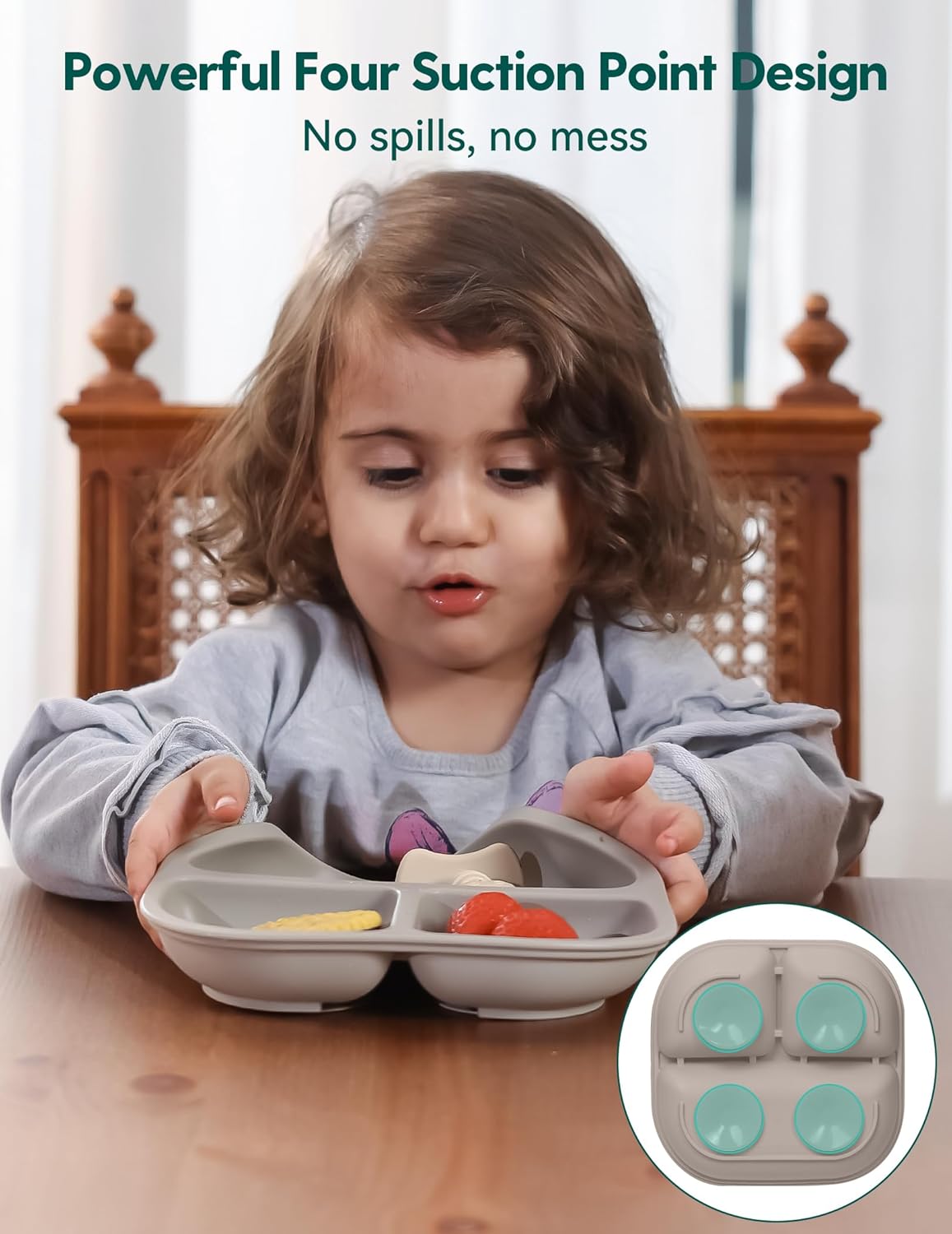 Babelio Suction Plates for Baby Toddler 3 Pack