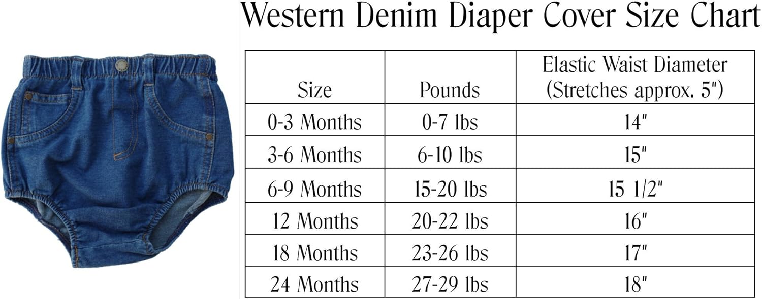 4Rodeo Denim Diaper Cover with Real Pockets