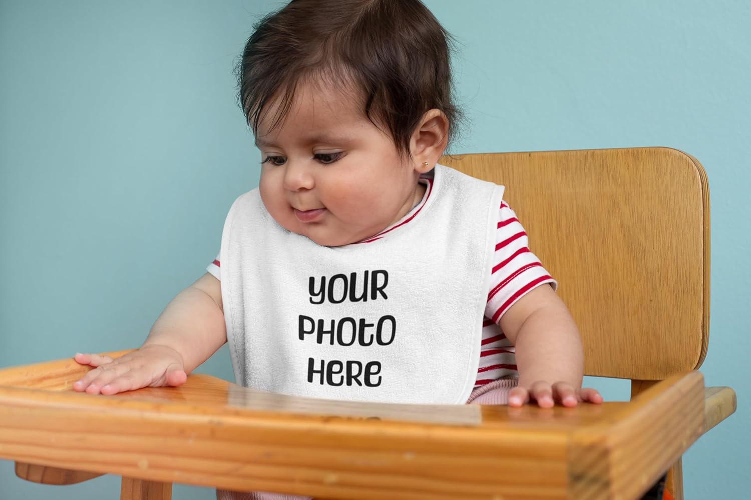 Custom Photo Baby Bib - Quipo Handmade for Boys Girls