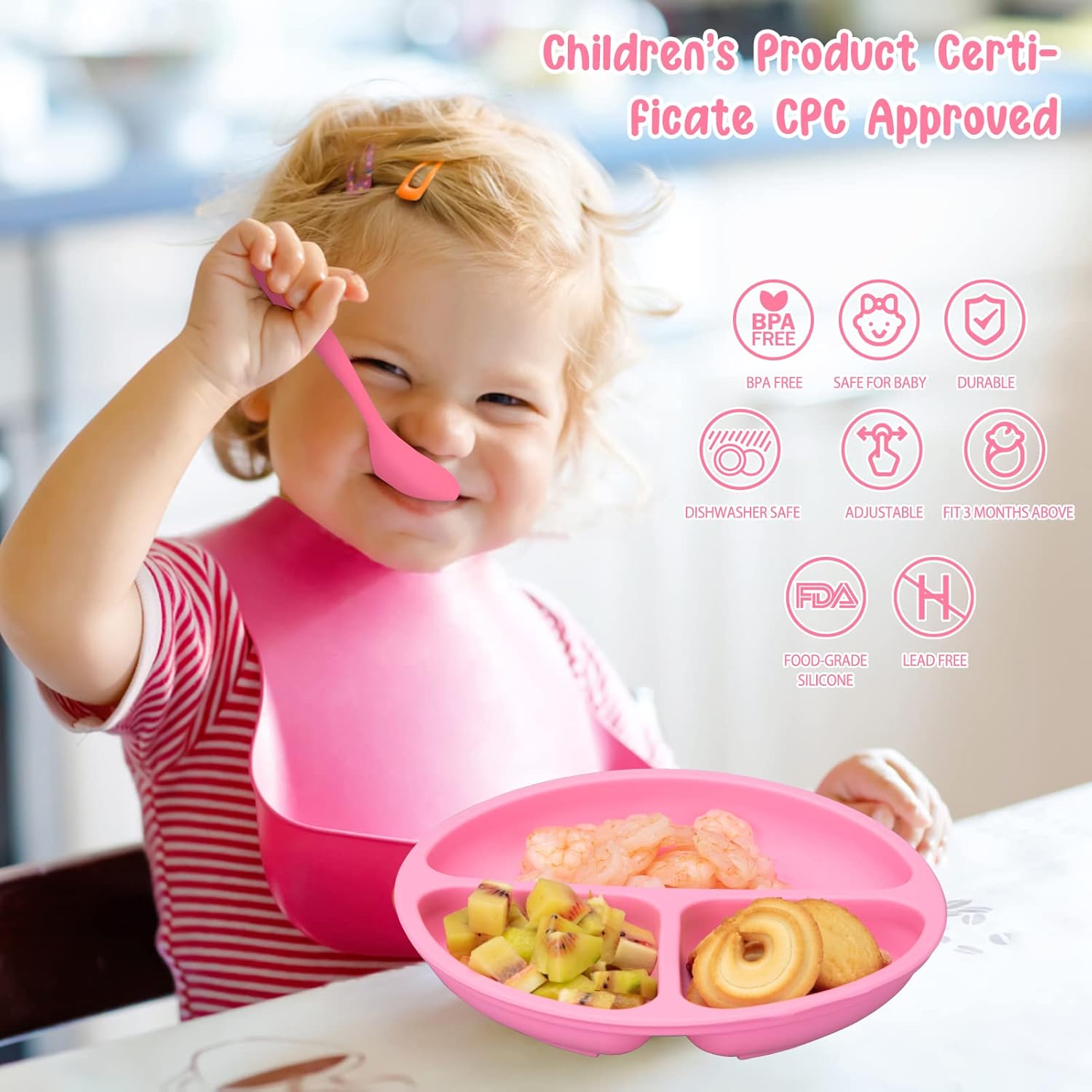 Cibeat Baby Feeding Utensils Set 7 Pcs