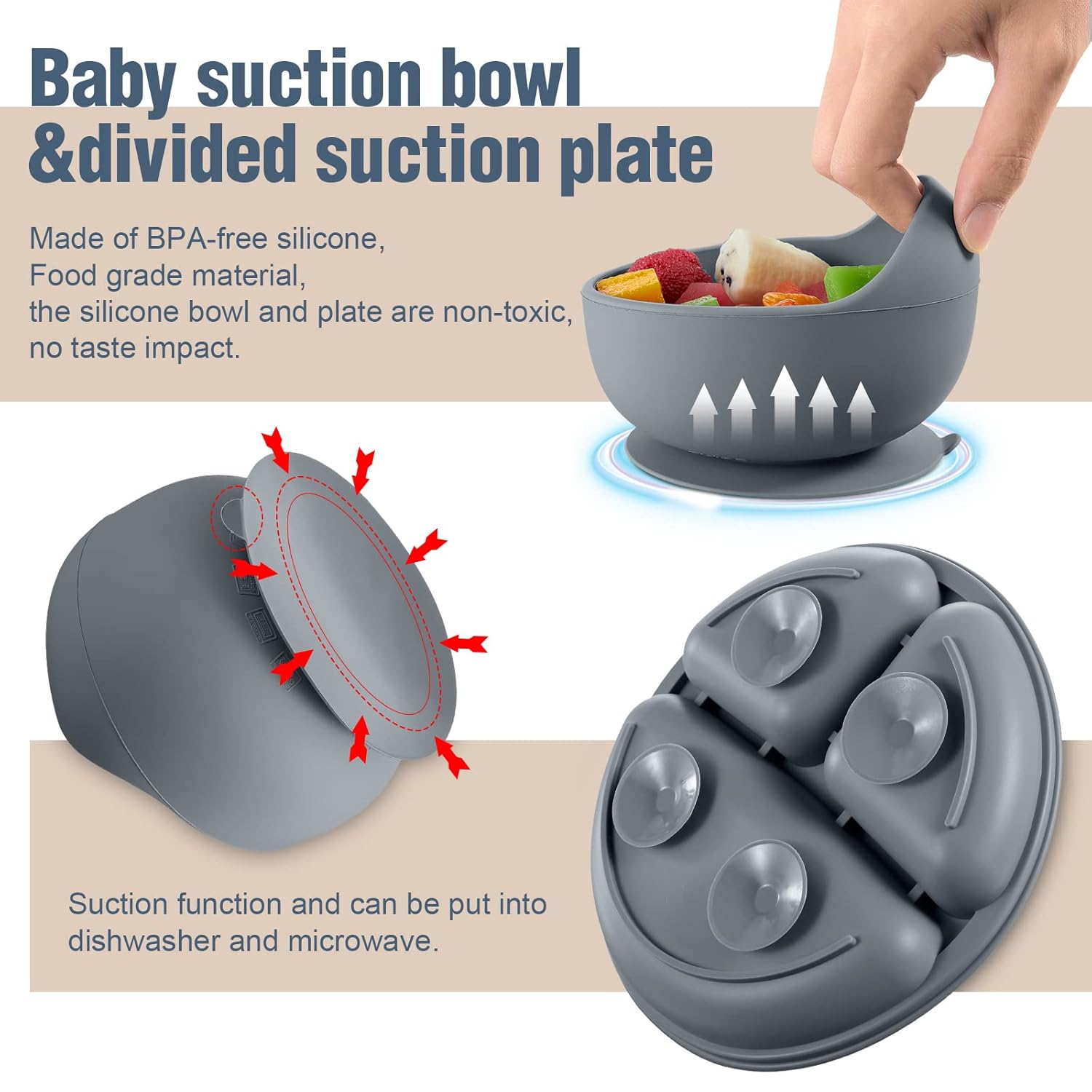 Potchen 10 Pack Silicone Baby Feeding Set 1