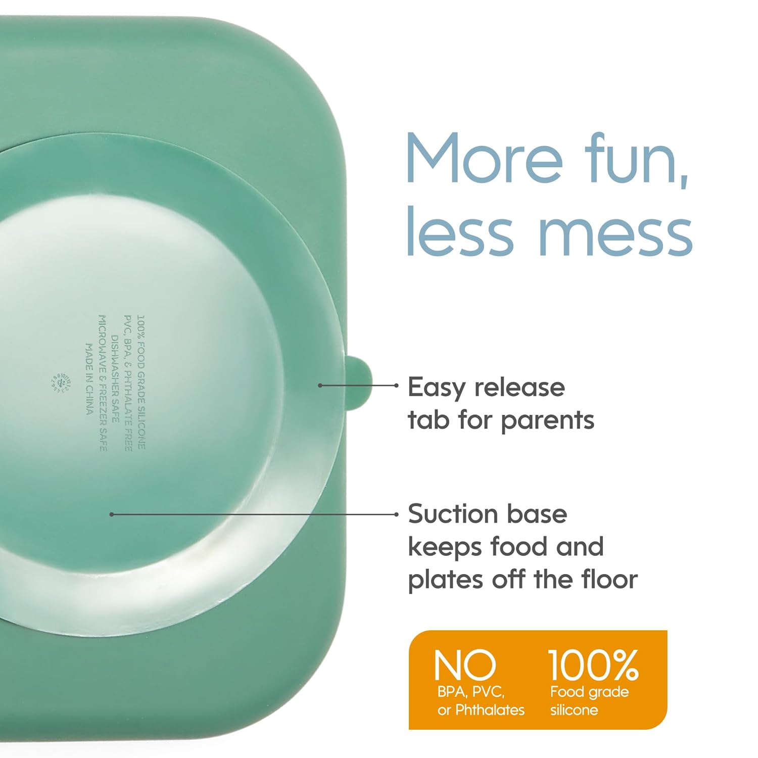 NumNum Silicone Toddler Suction Plates - 2 Pack