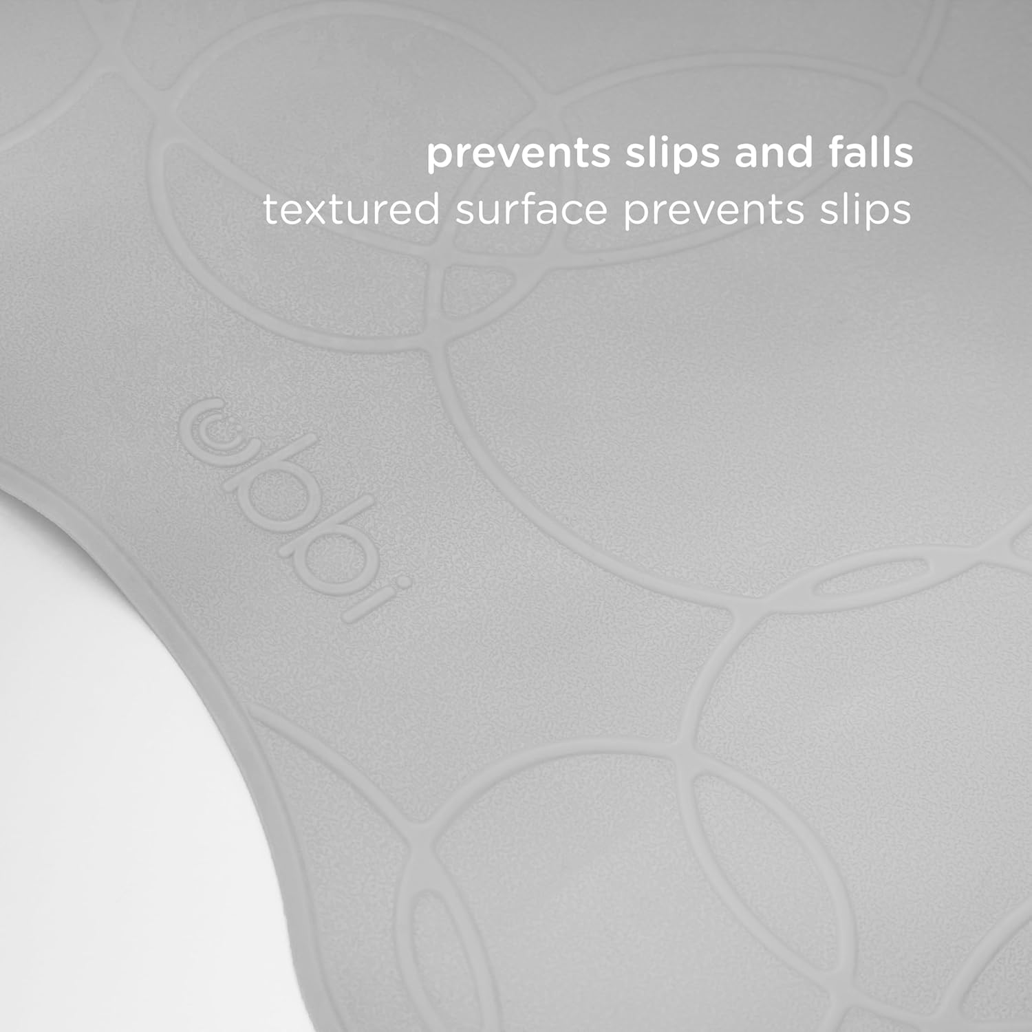 Ubbi Cushioned Non-Slip Bath Mat for Baby Gray