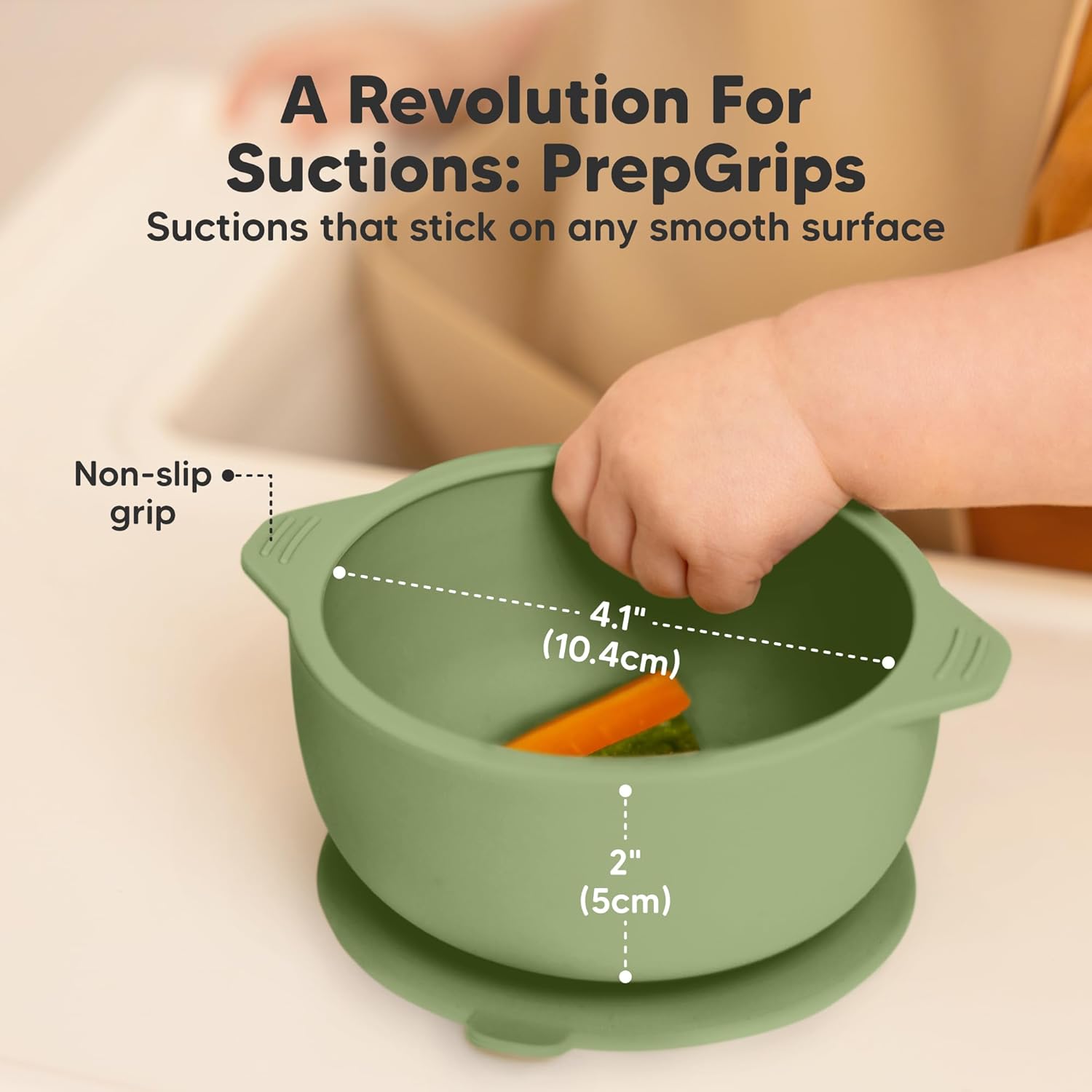 KeaBabies 2-Pack Suction Baby Bowls with Lids and Utensils 1
