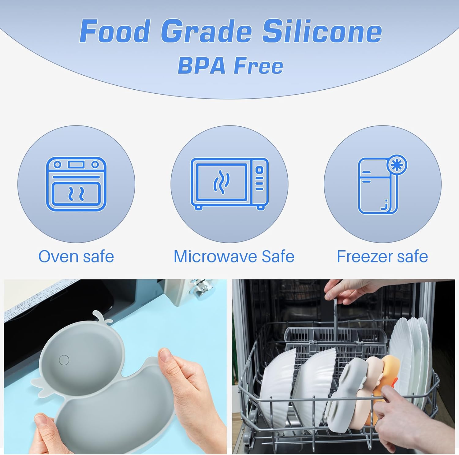 Nohlerlife Baby Suction Plate with Fork Spoon