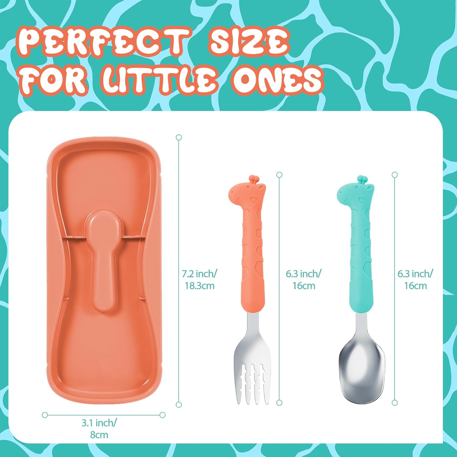 Lohodo Toddler Utensils Set with Travel Case