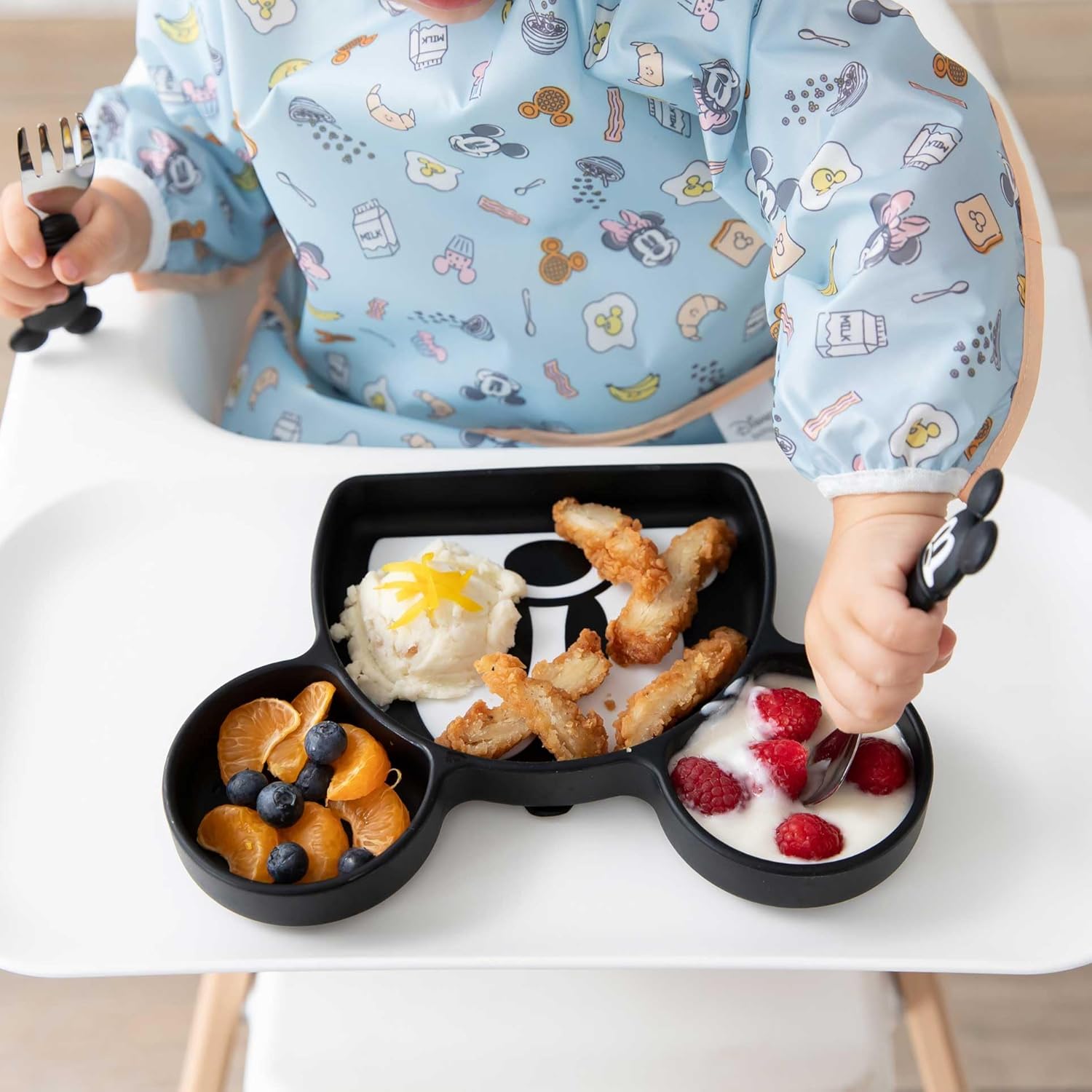 Bumkins Disney Mickey Mouse Silicone Plate 1