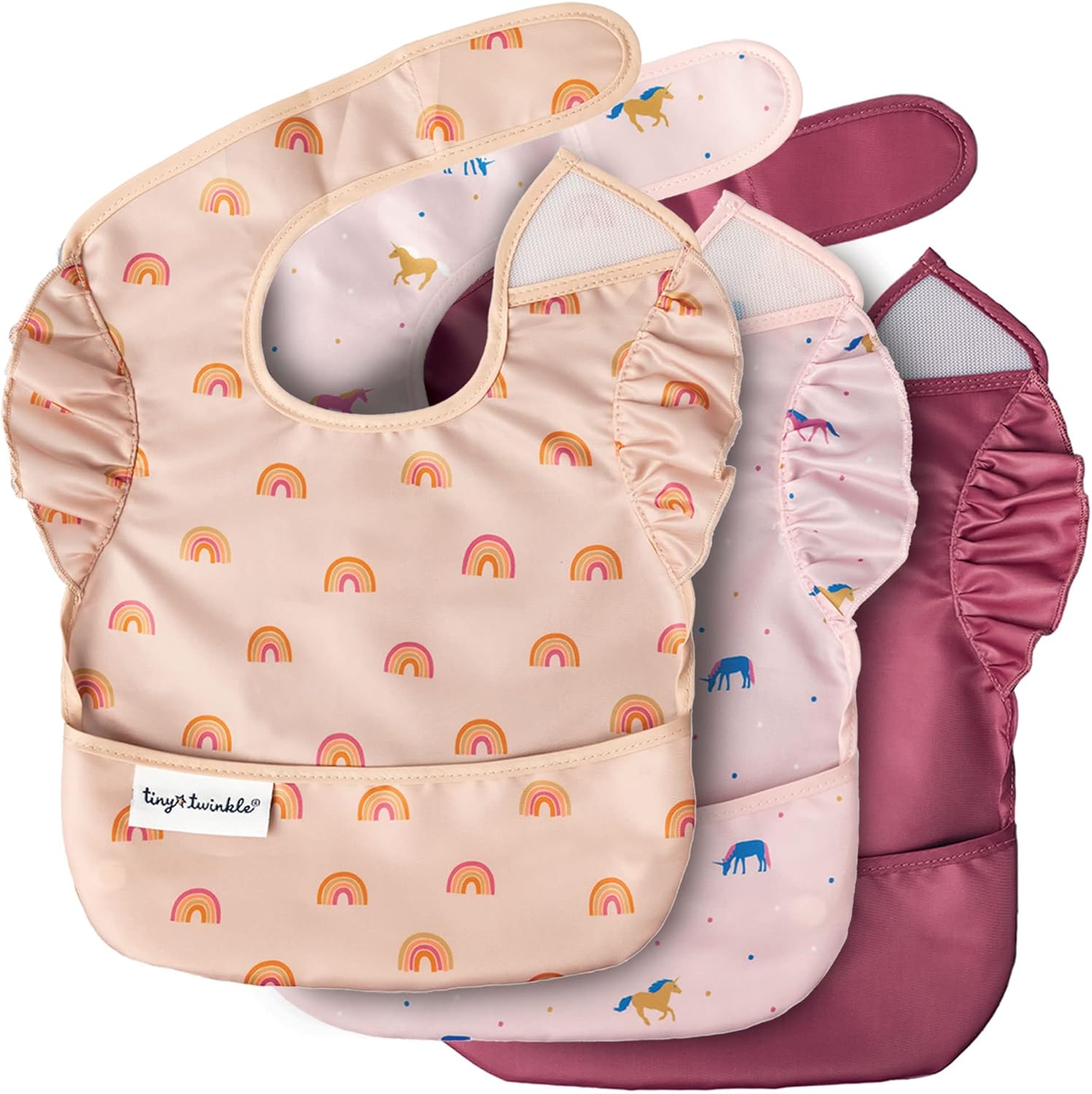 Tiny Twinkle Waterproof Baby Bib - Mess Proof for Kids
