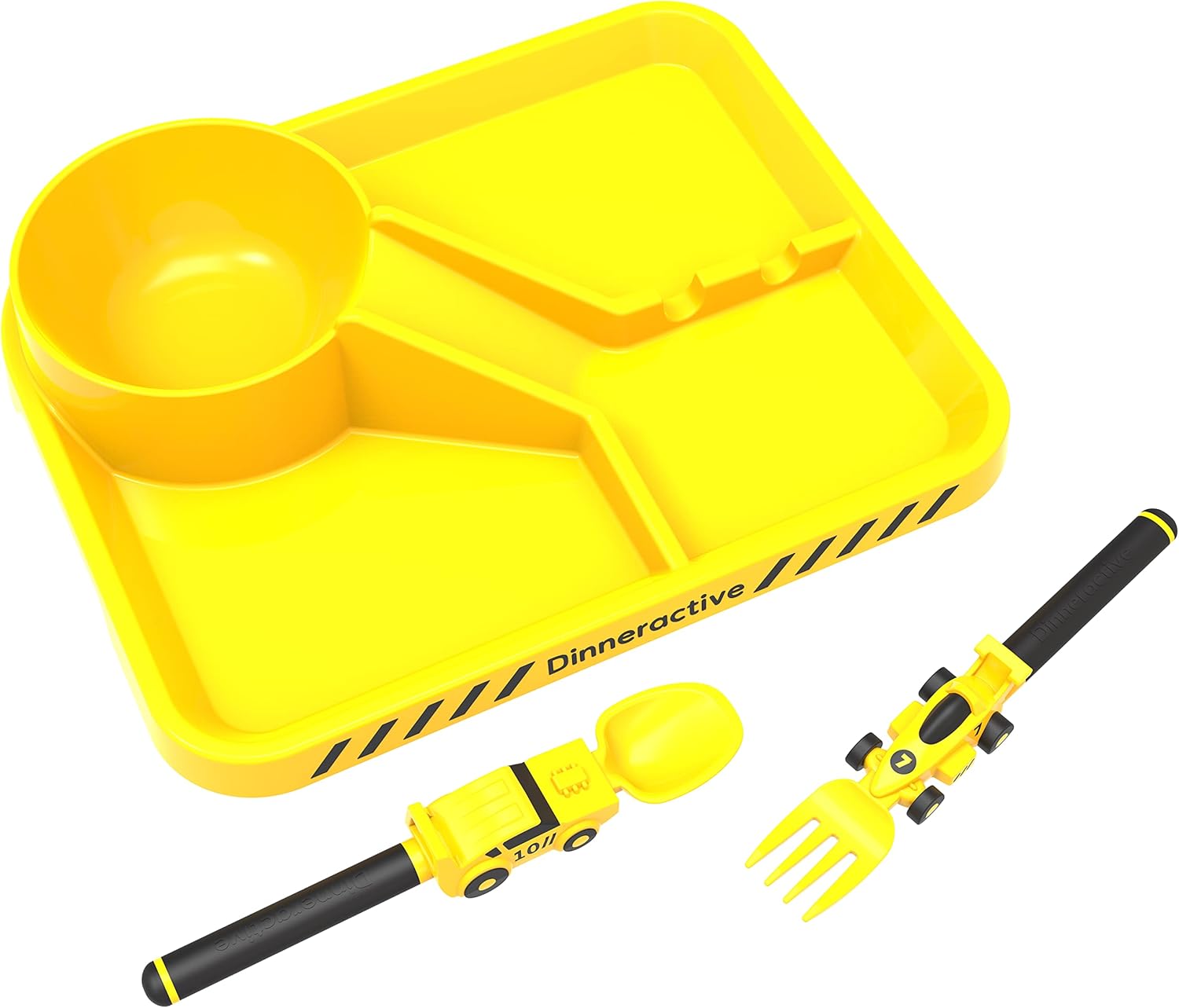 Dinneractive Kids Race Car Dinnerware Set 3PC