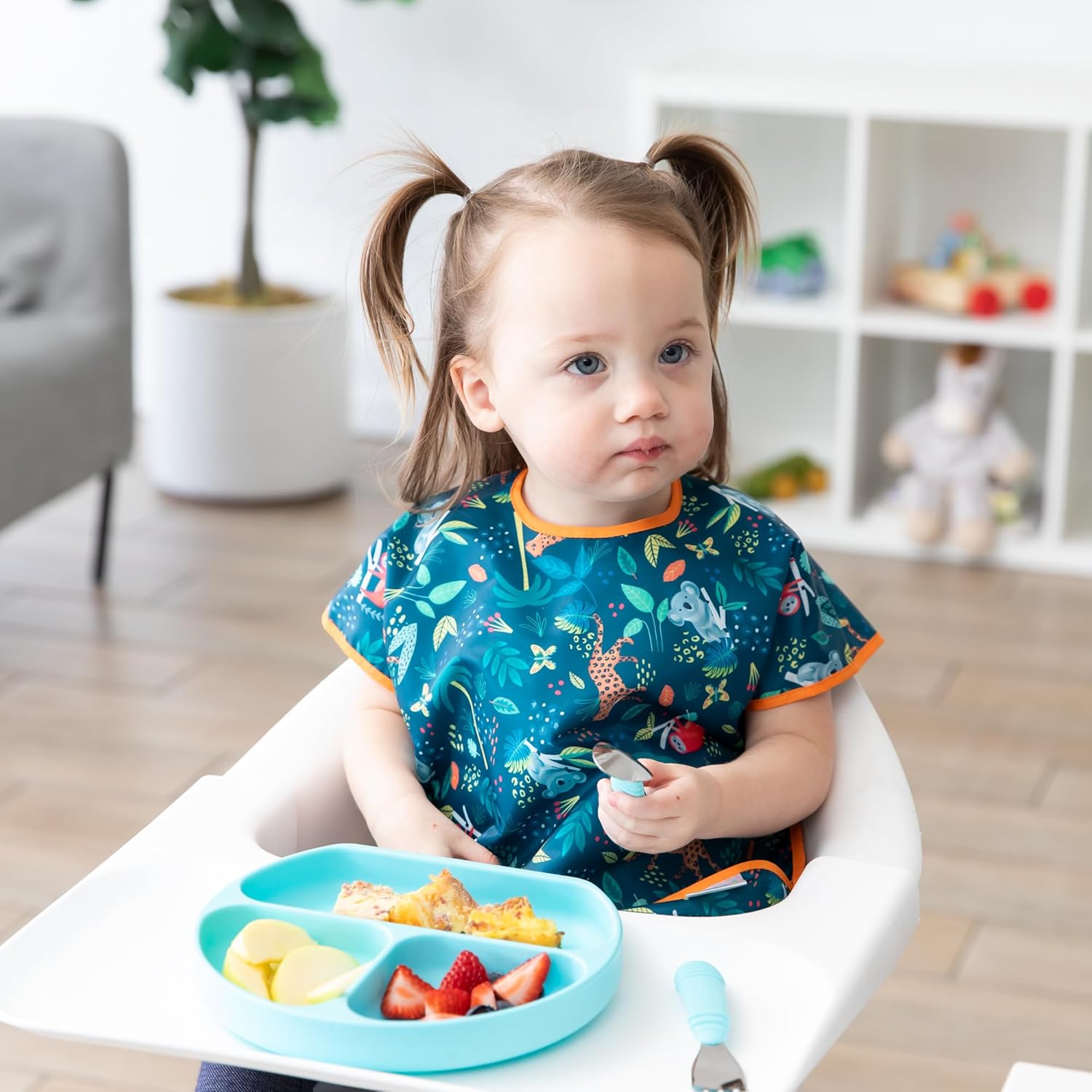 Bumkins Junior Bibs for 1-3 Years Waterproof and Adjustable 1