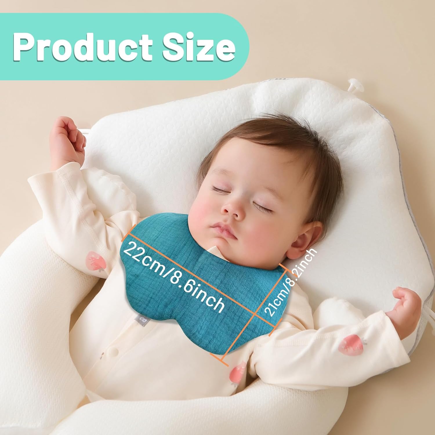 EllieHouse 10Pack Muslin Drool Bibs for Babies