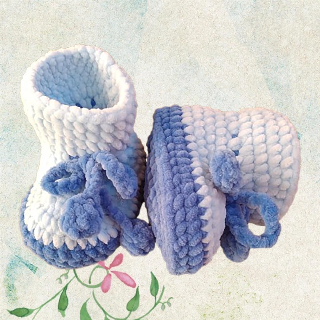Handmade Crochet Baby Booties 6-12 Months