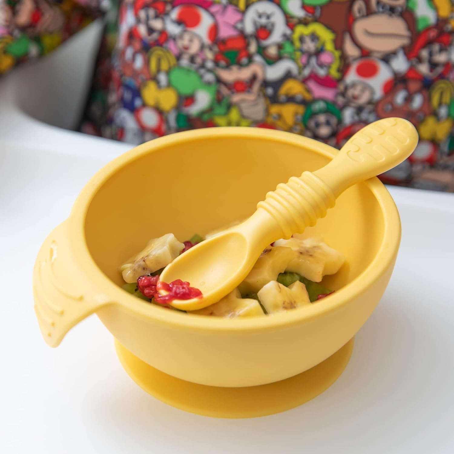 Bumkins Baby Bowl with Suction Pineapple Design 4 Months Up