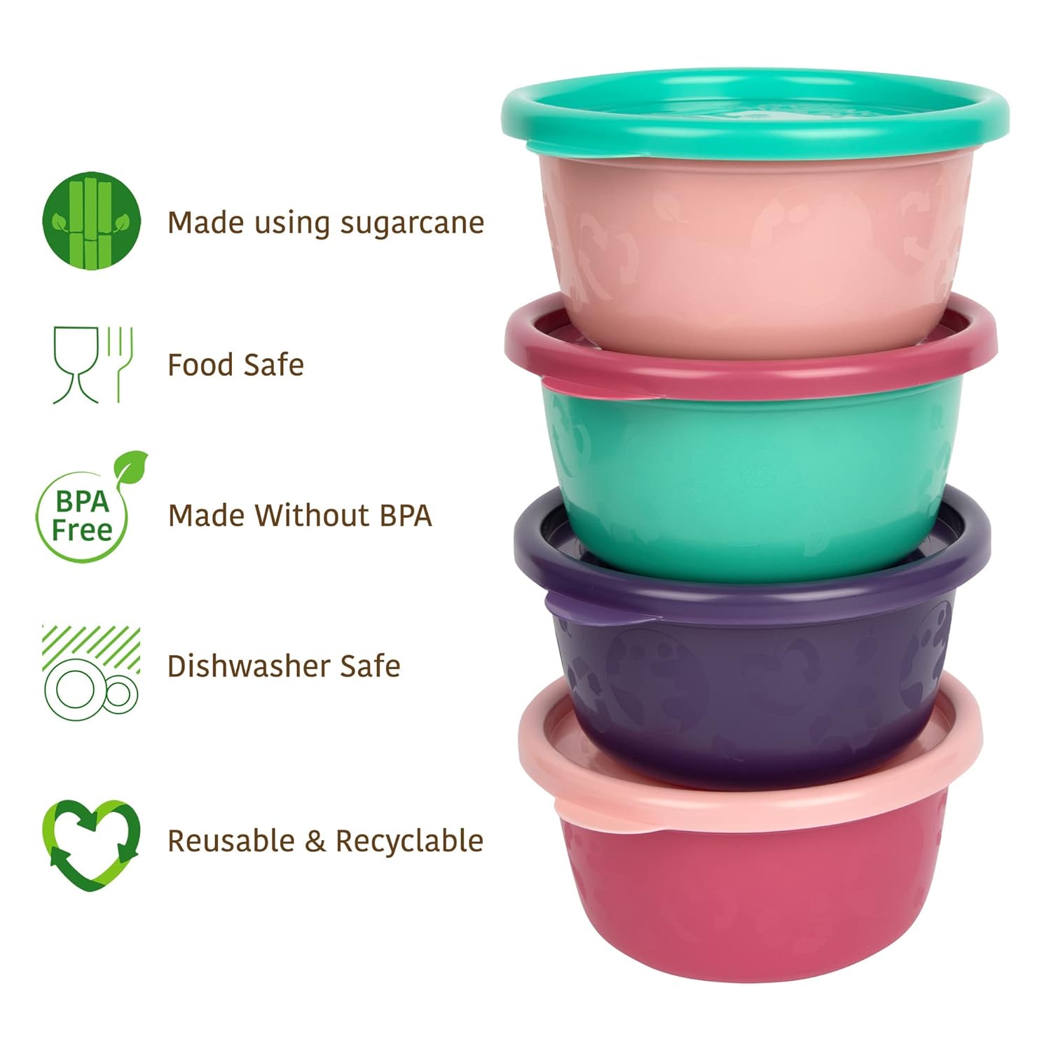 The First Years GreenGrown Reusable Bowls 8 Pack