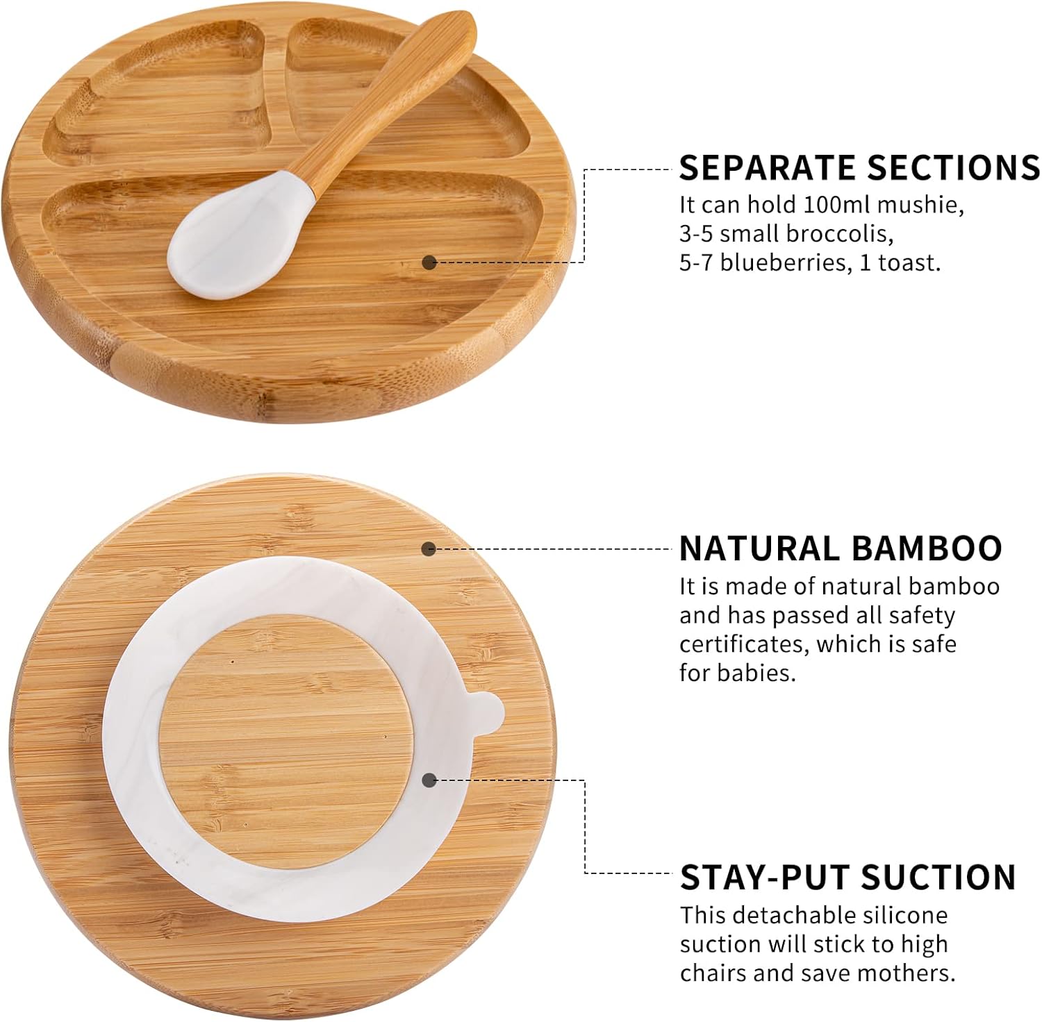 HI BABY MONMENT Baby Feeding Set with Suction